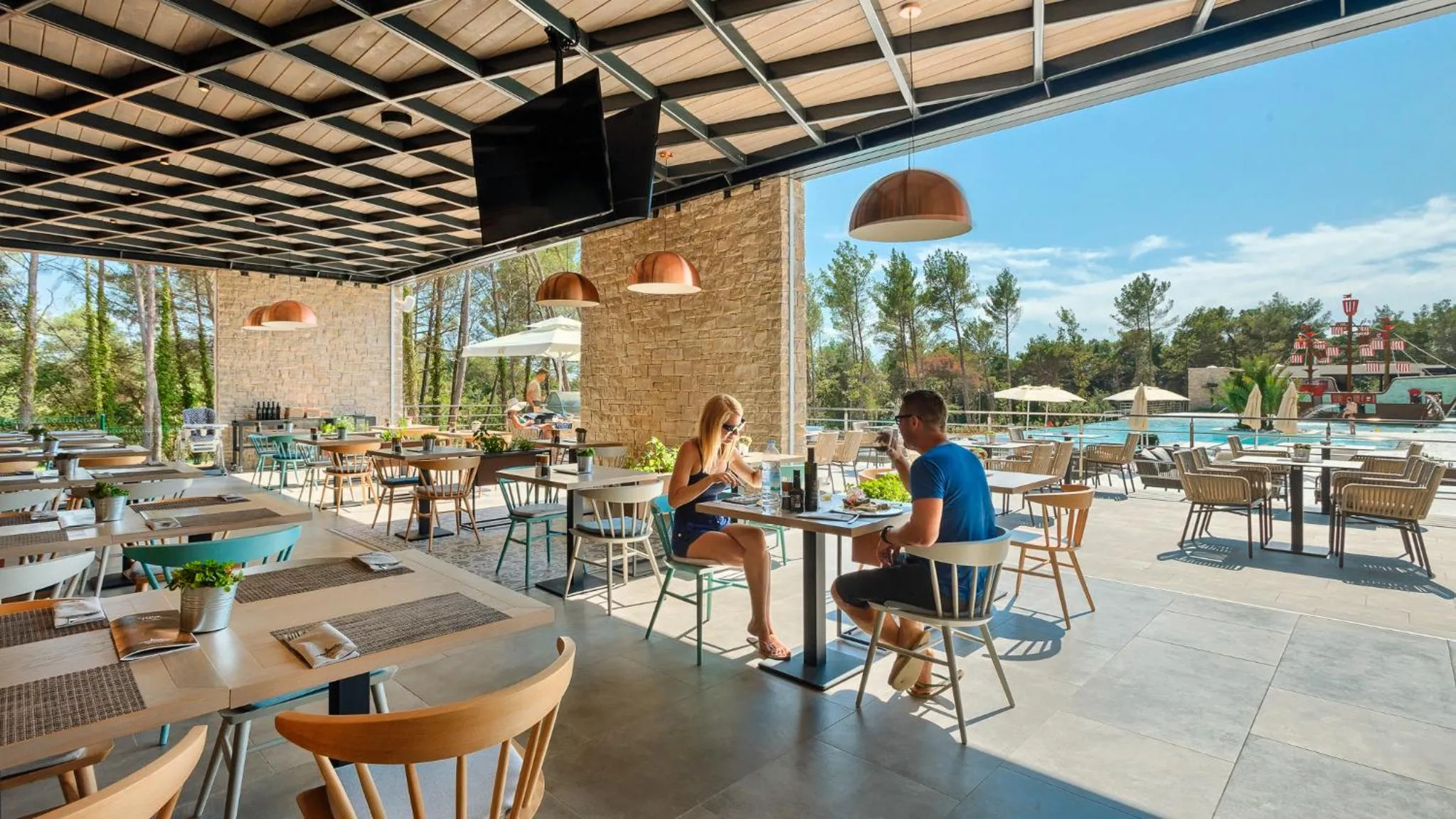 Restaurant/places to eat in Mobile Homes Camping Santa Marina, Lanterna