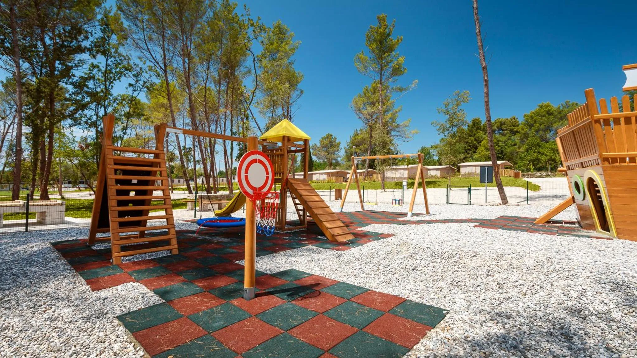 Children play ground in Mobile Homes Camping Santa Marina, Lanterna