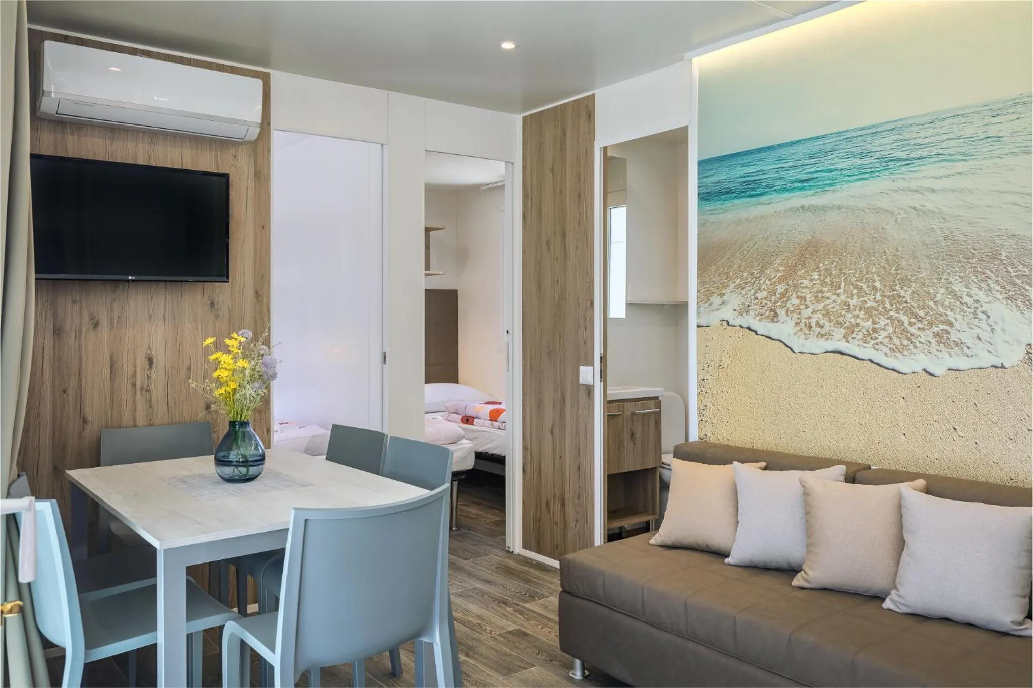 Seating area in Mobile Homes Camping Santa Marina, Lanterna