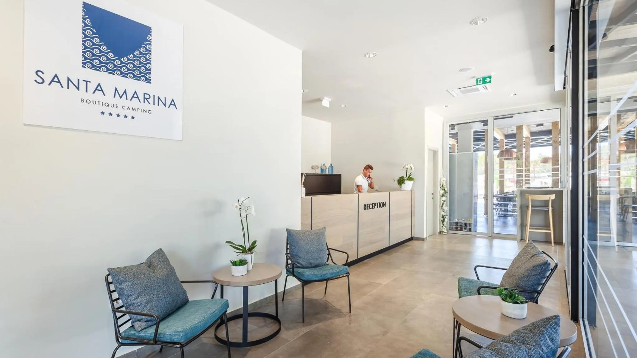 Lobby or reception in Mobile Homes Camping Santa Marina, Lanterna