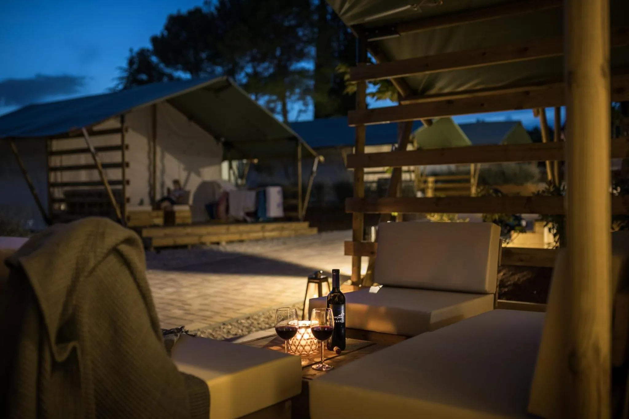 Night in Mobile Homes Camping Santa Marina, Lanterna