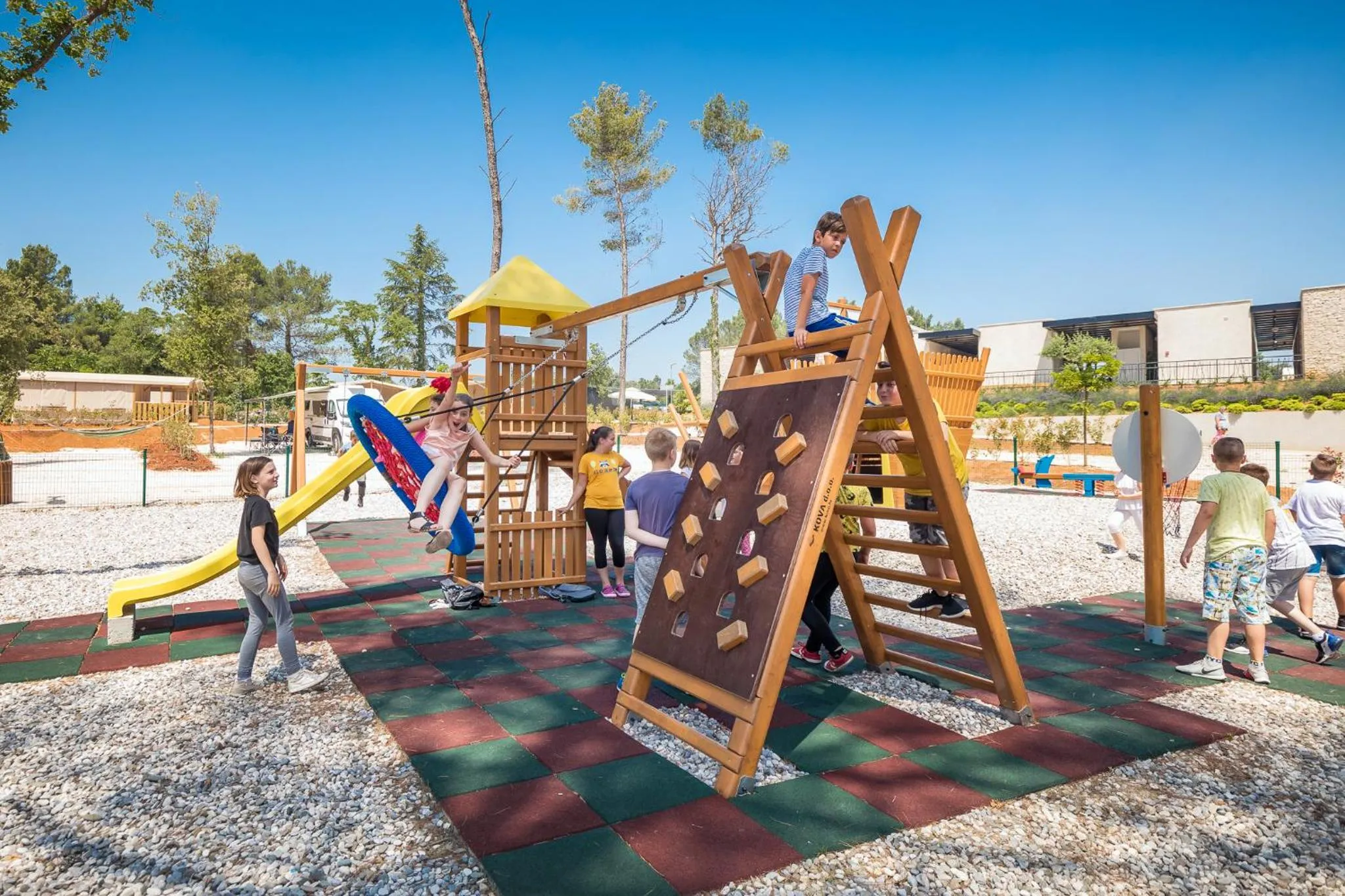 Children play ground in Mobile Homes Camping Santa Marina, Lanterna