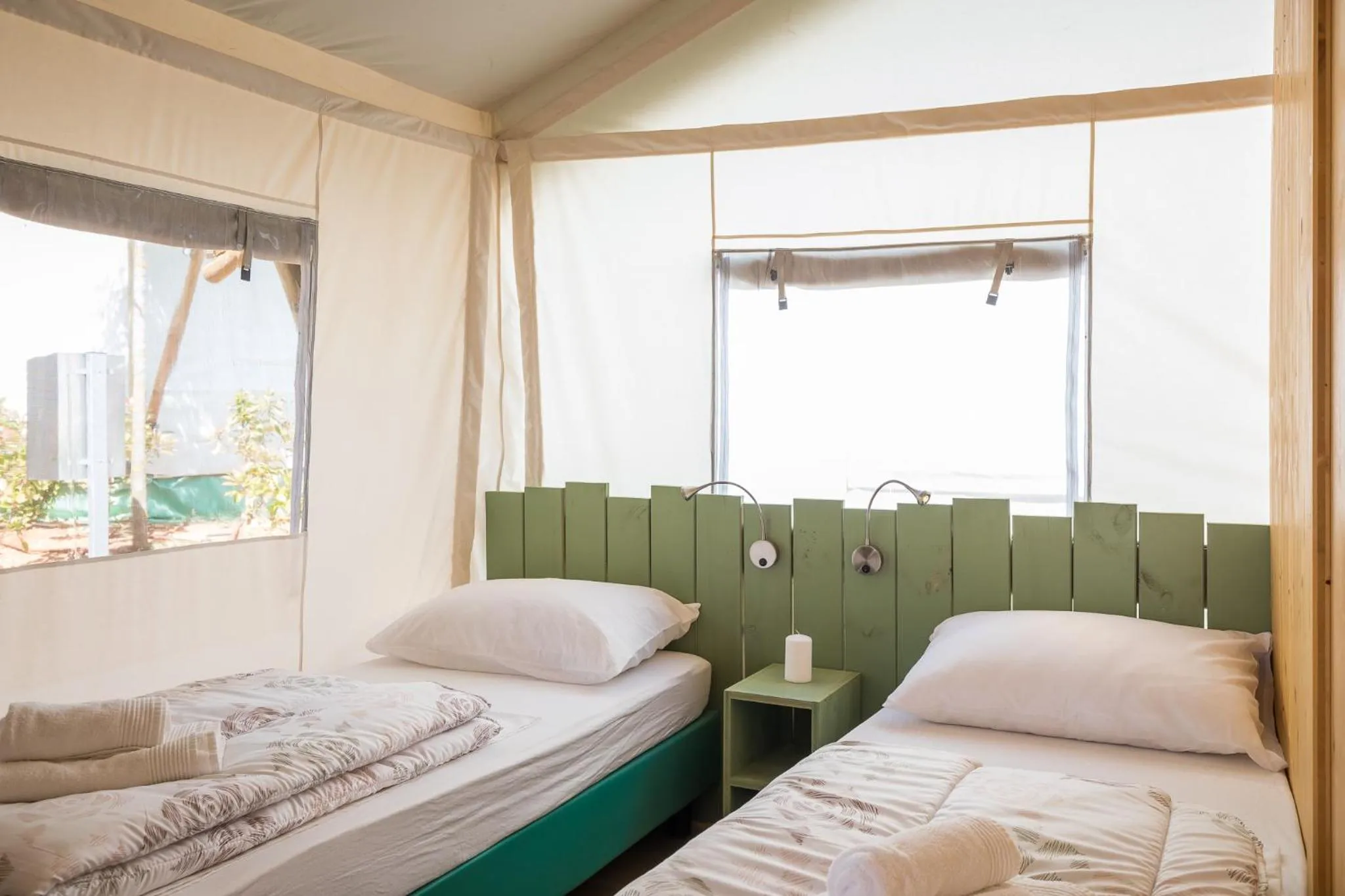 Bed in Mobile Homes Camping Santa Marina, Lanterna