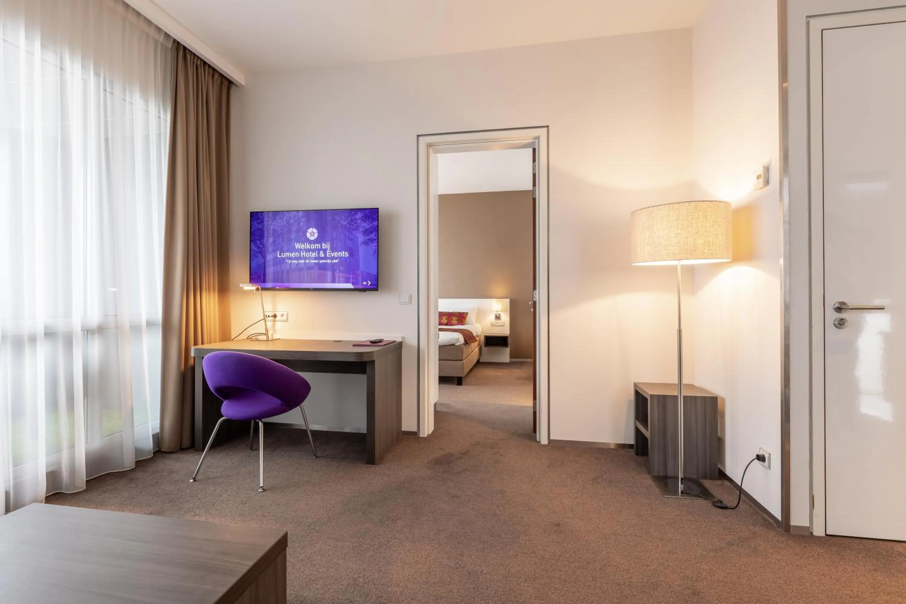 Bed in Hotel Lumen Zwolle