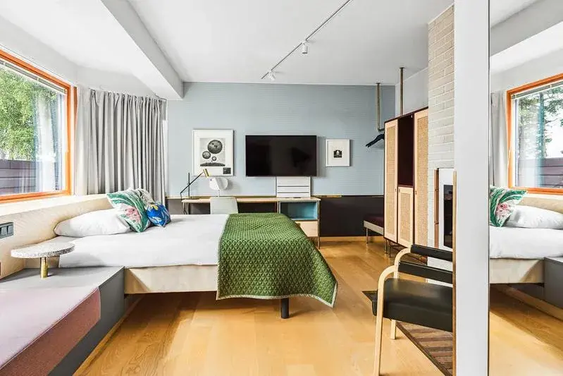 Bed in Hotel Hanasaari Bed in Hotel Hanasaari