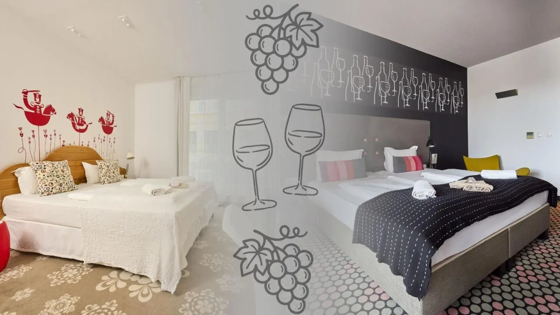 Superior Twin Room in Hotel Bonvino Badacsony Superior Twin Room in Hotel Bonvino Badacsony