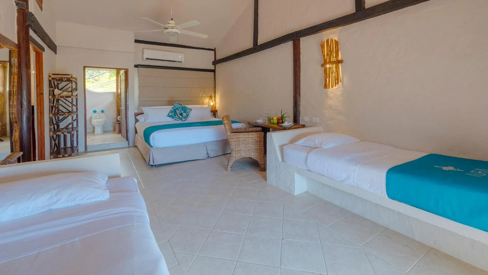 Bed in Aura Hotel Barú