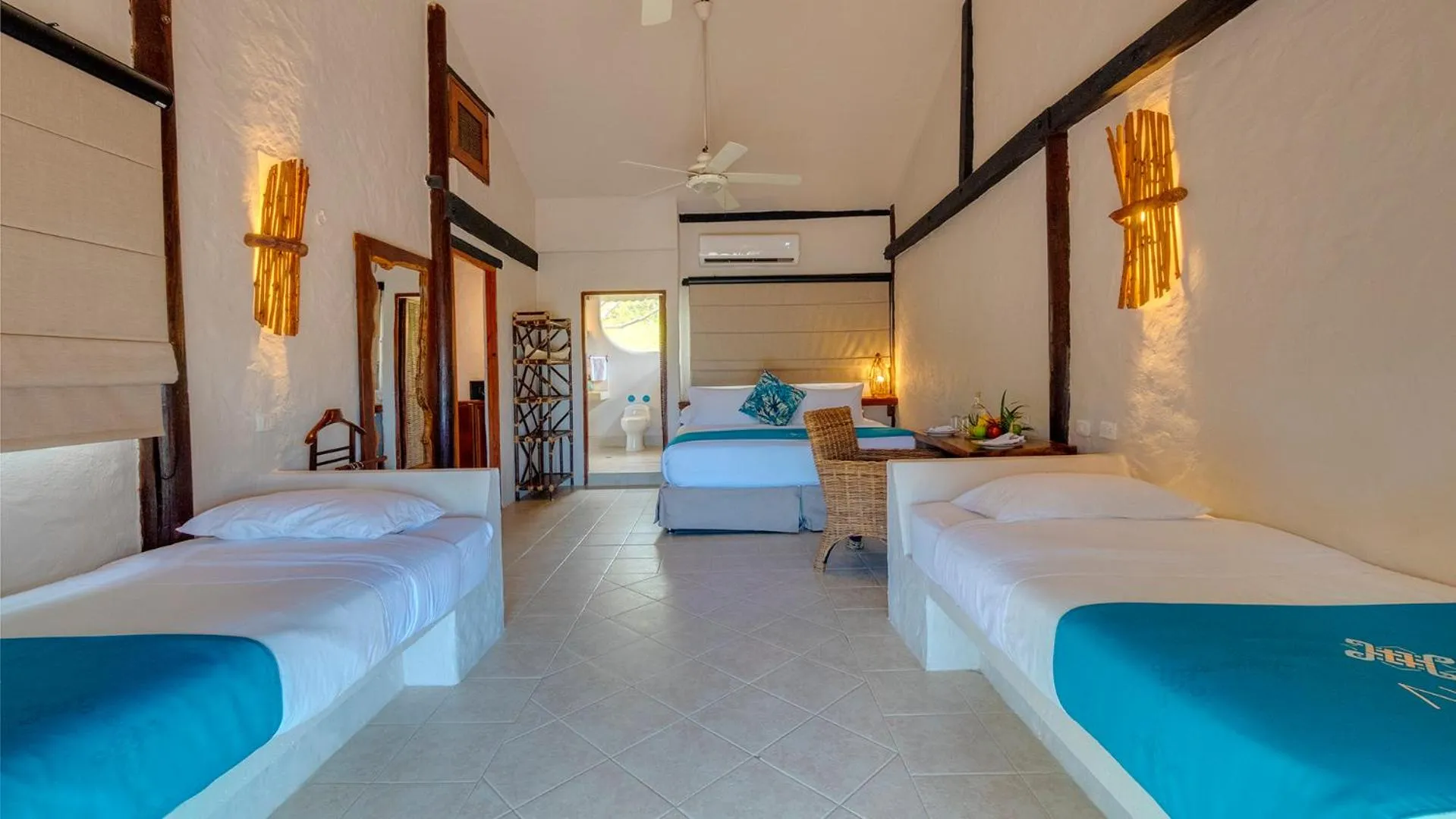 Bed in Aura Hotel Barú