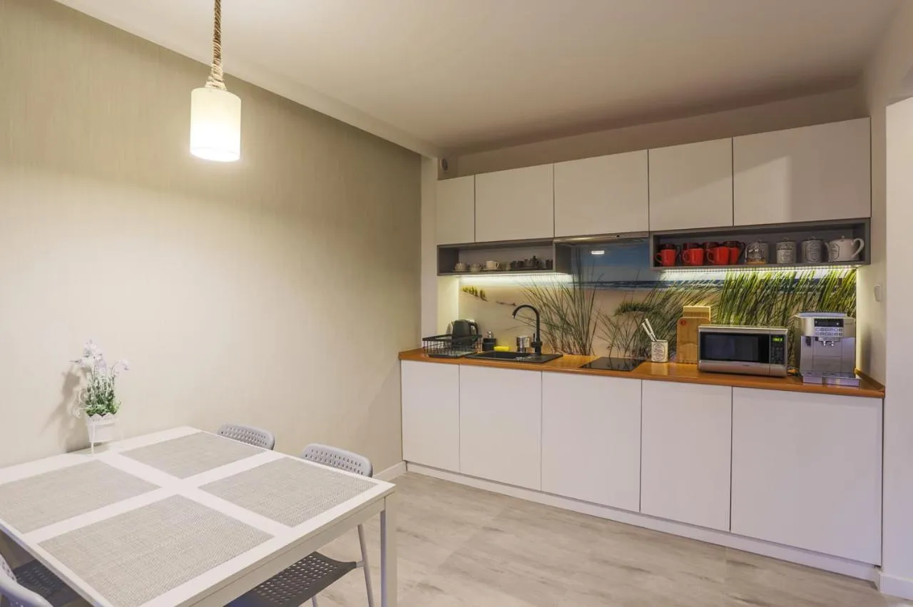Kitchen or kitchenette in Sea Power Residence Jastrzębia Góra
