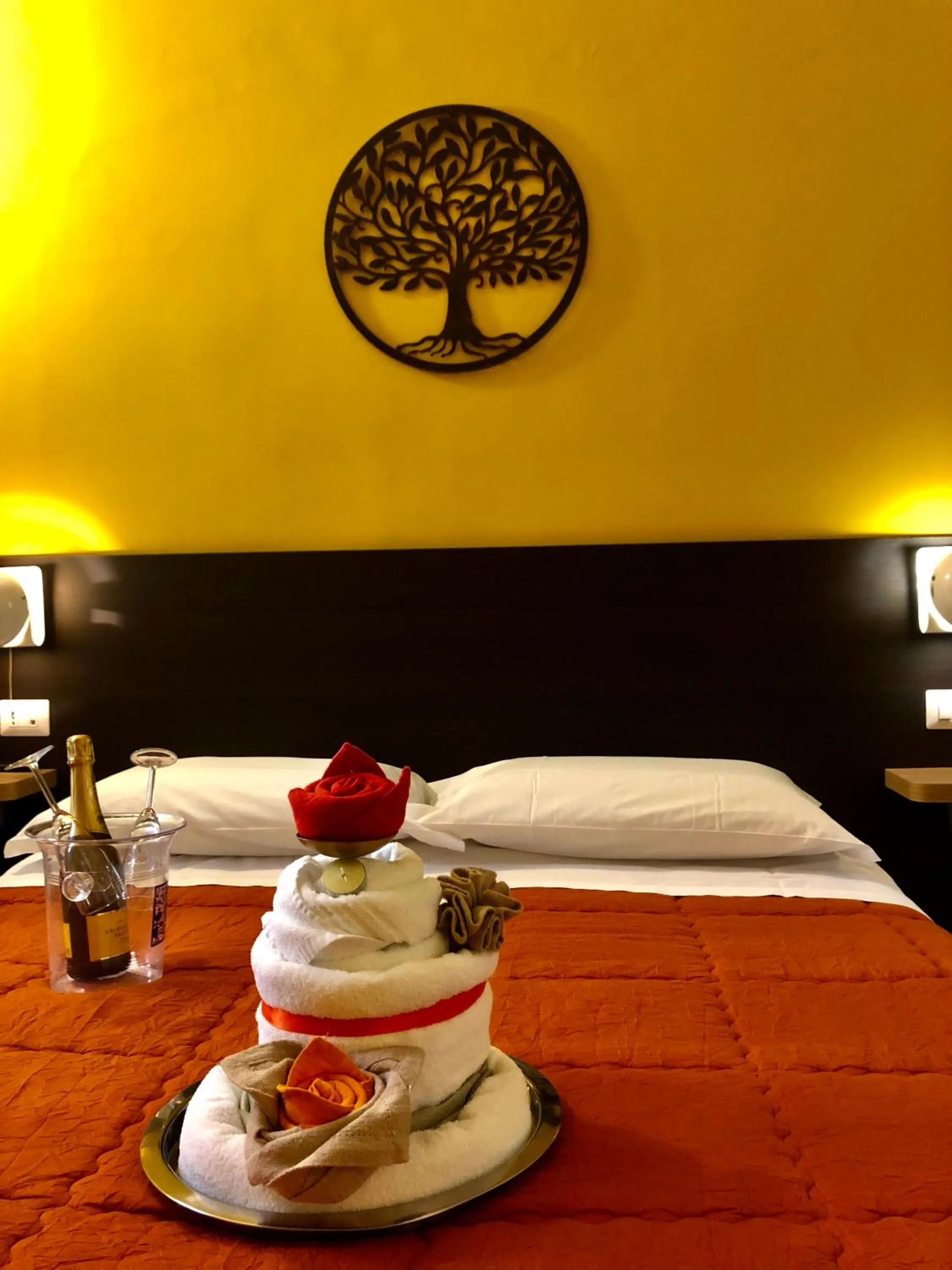 View (from property/room), Bed in Il Piccolo Albergo Matera