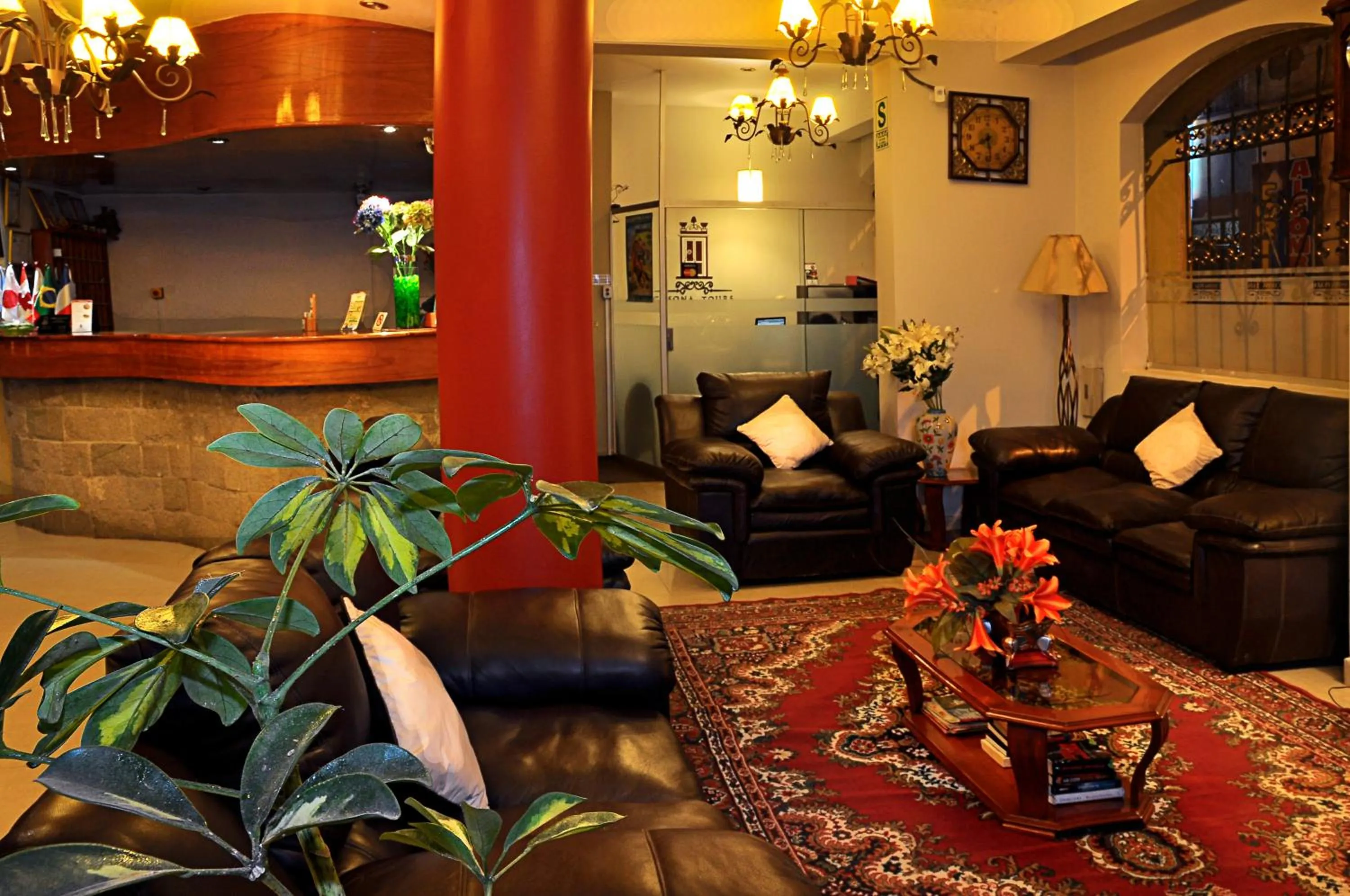 Lobby or reception in Casona Plaza Hotel Puno