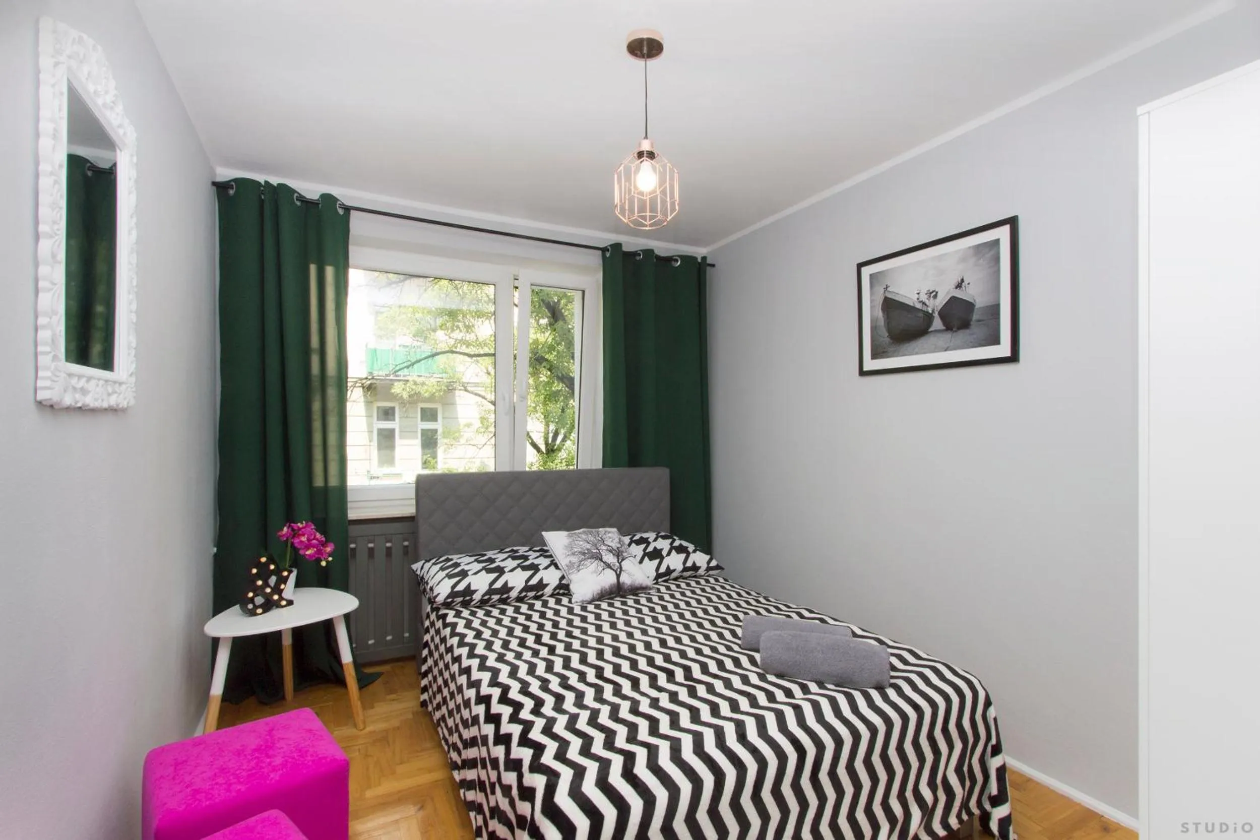 Photo of the whole room, Bed in ClickTheFlat Hoża Street Apart Rooms