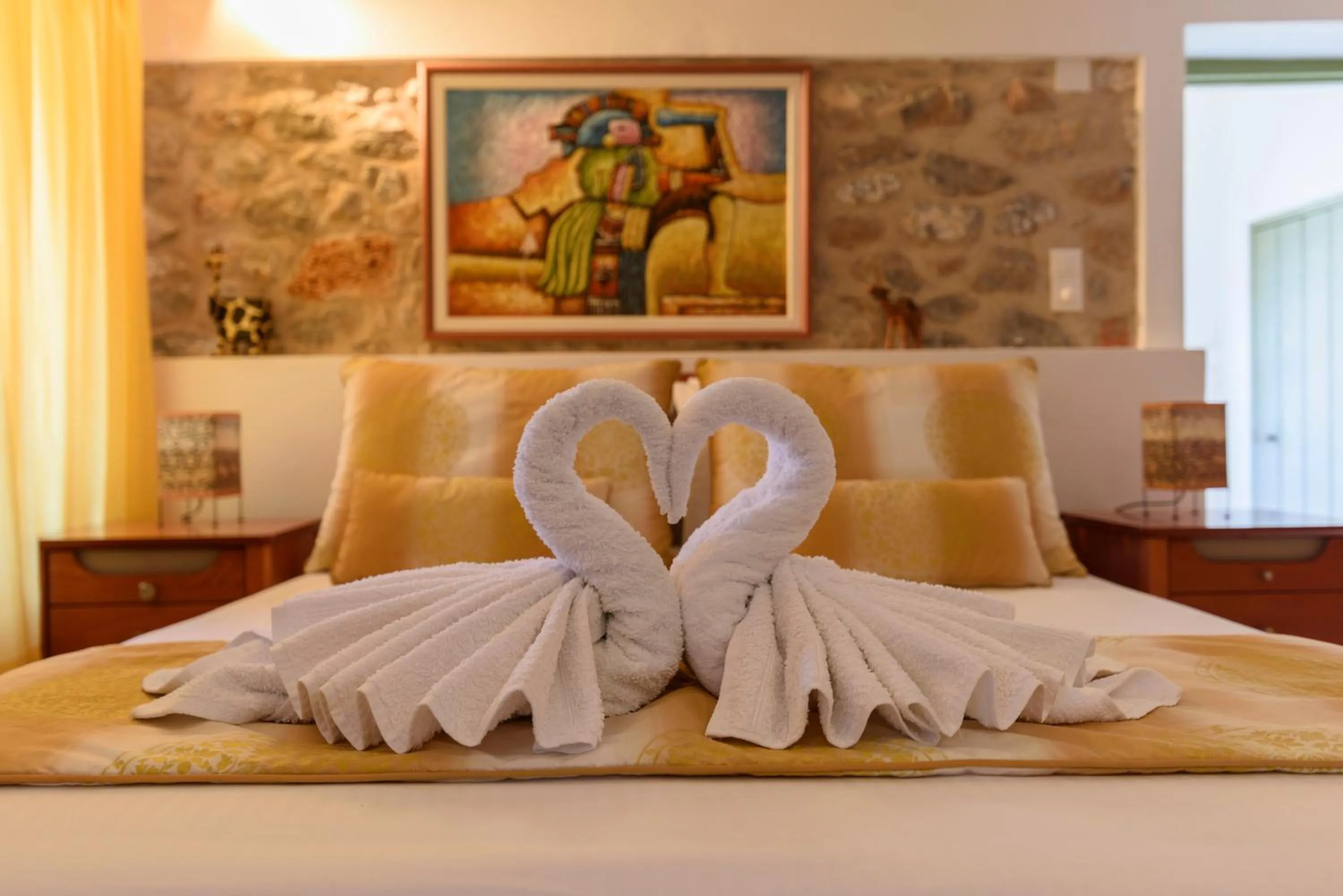 Bedroom, Bed in Sunset Studio