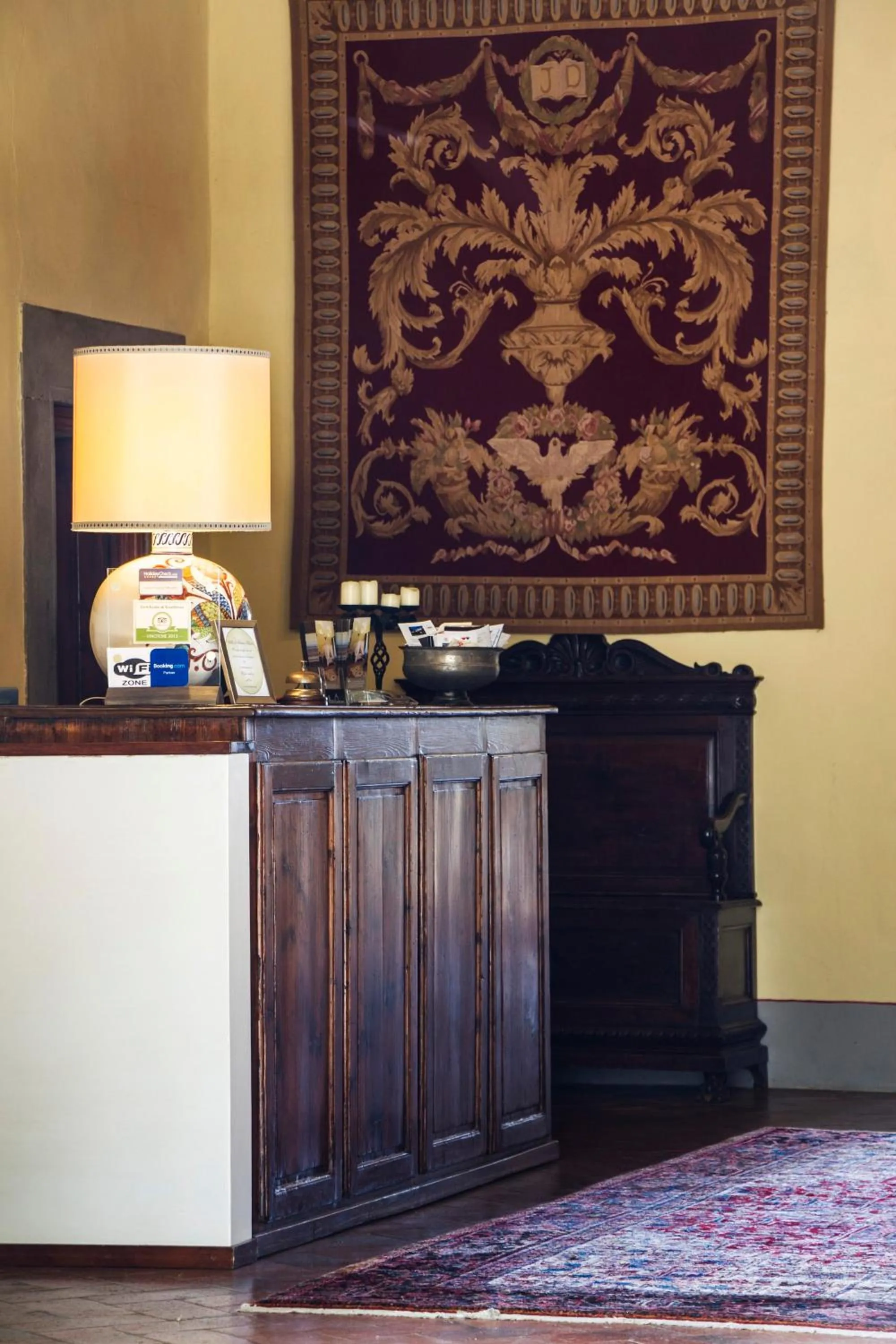 Lobby or reception in Villa Il Fedino