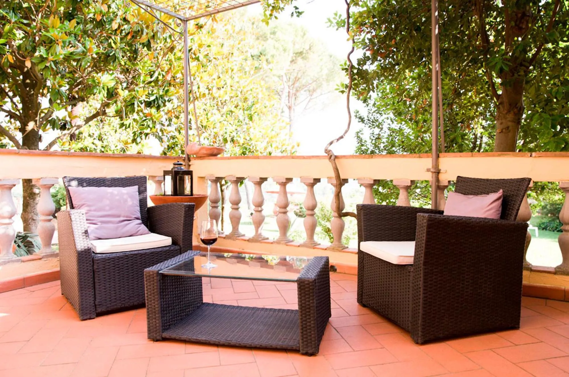 Balcony/Terrace in Villa Il Fedino