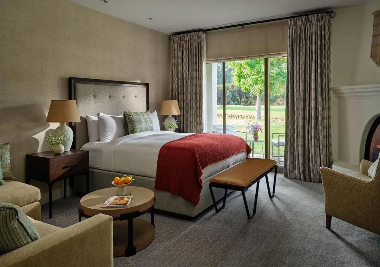 Fireplace Shangri-la Room with King Bed in Ojai Valley Inn Fireplace Shangri-la Room with King Bed in Ojai Valley Inn