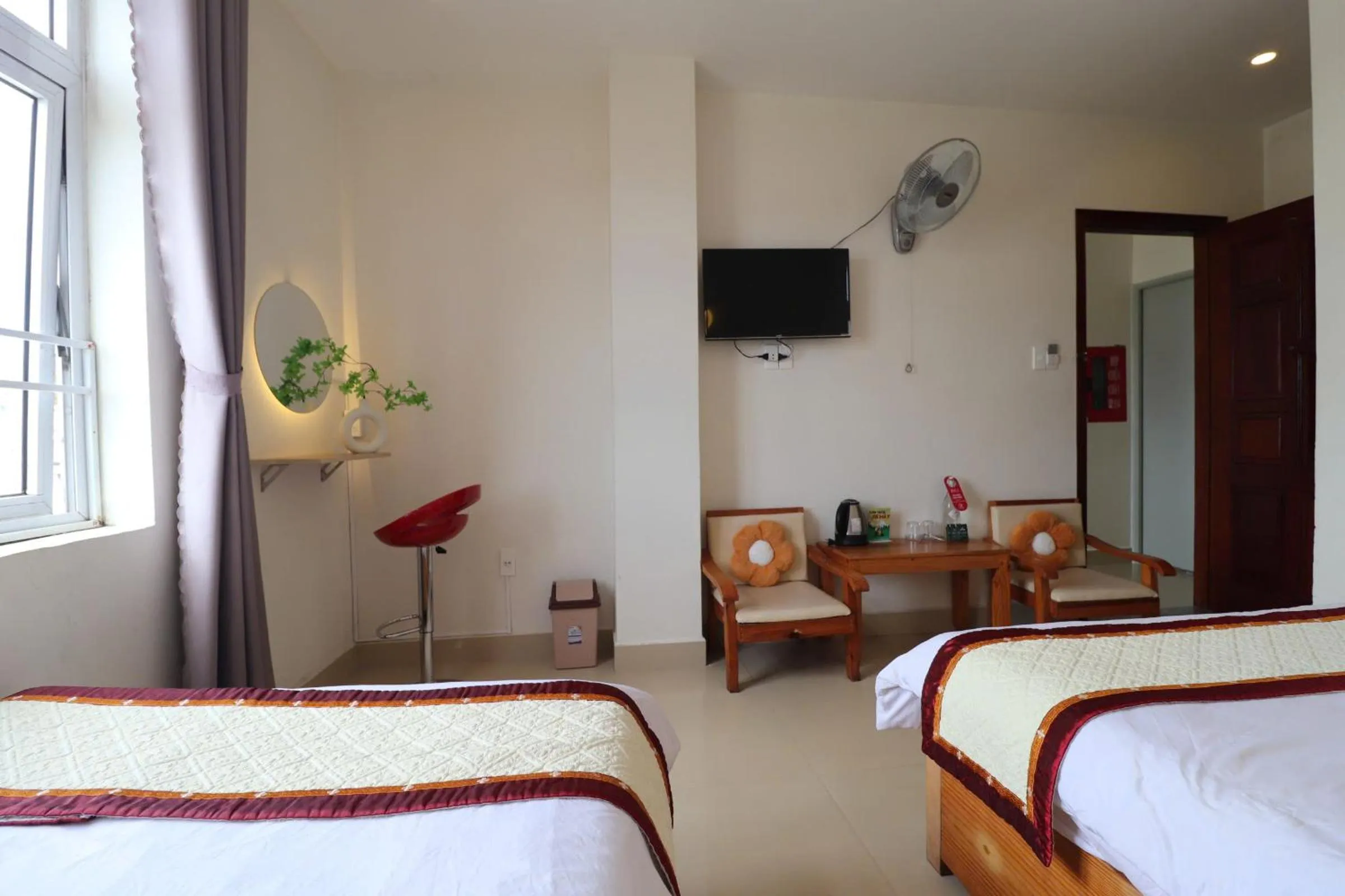 Bed in Mai Hoang Da Lat Hotel