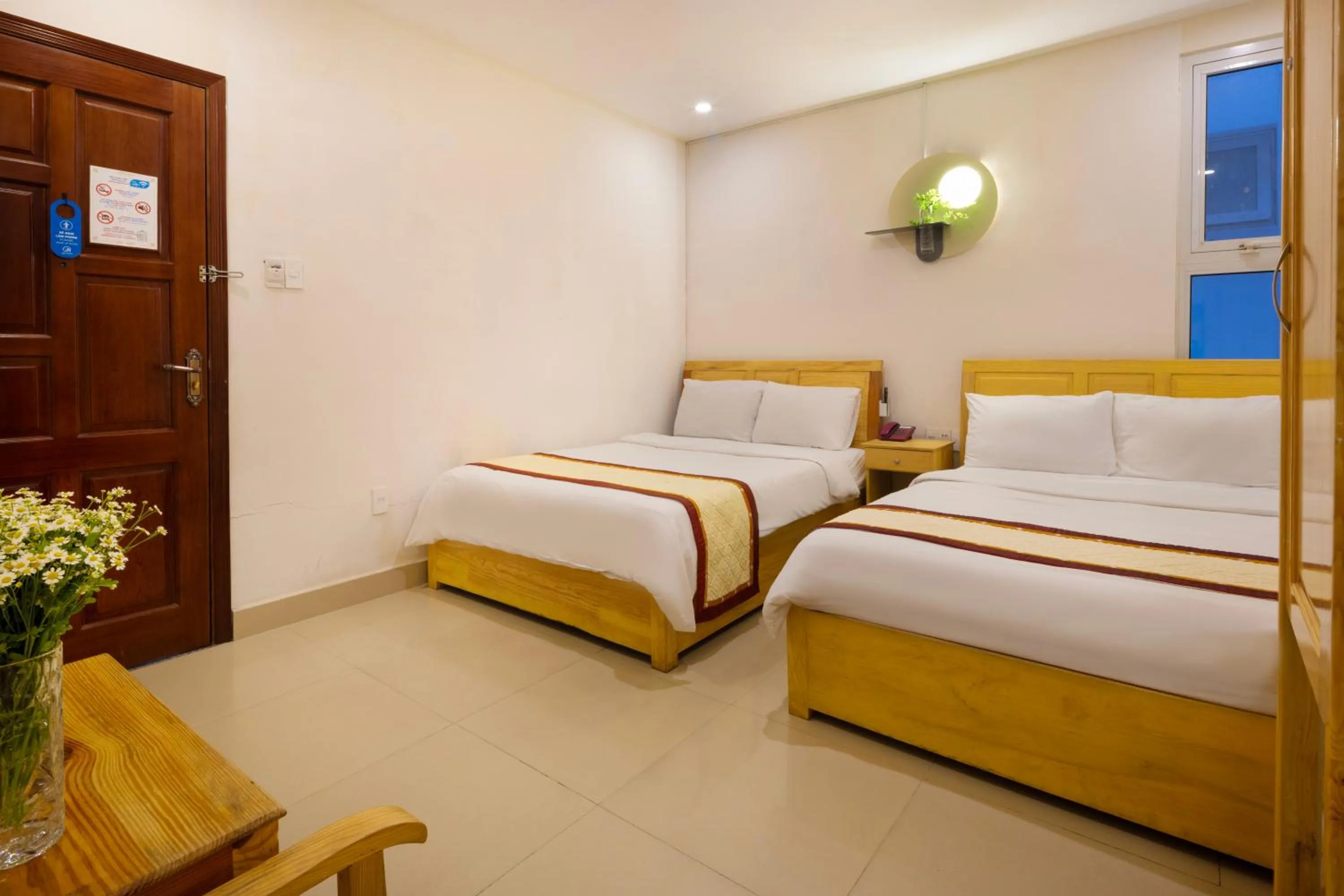 Bed in Mai Hoang Da Lat Hotel