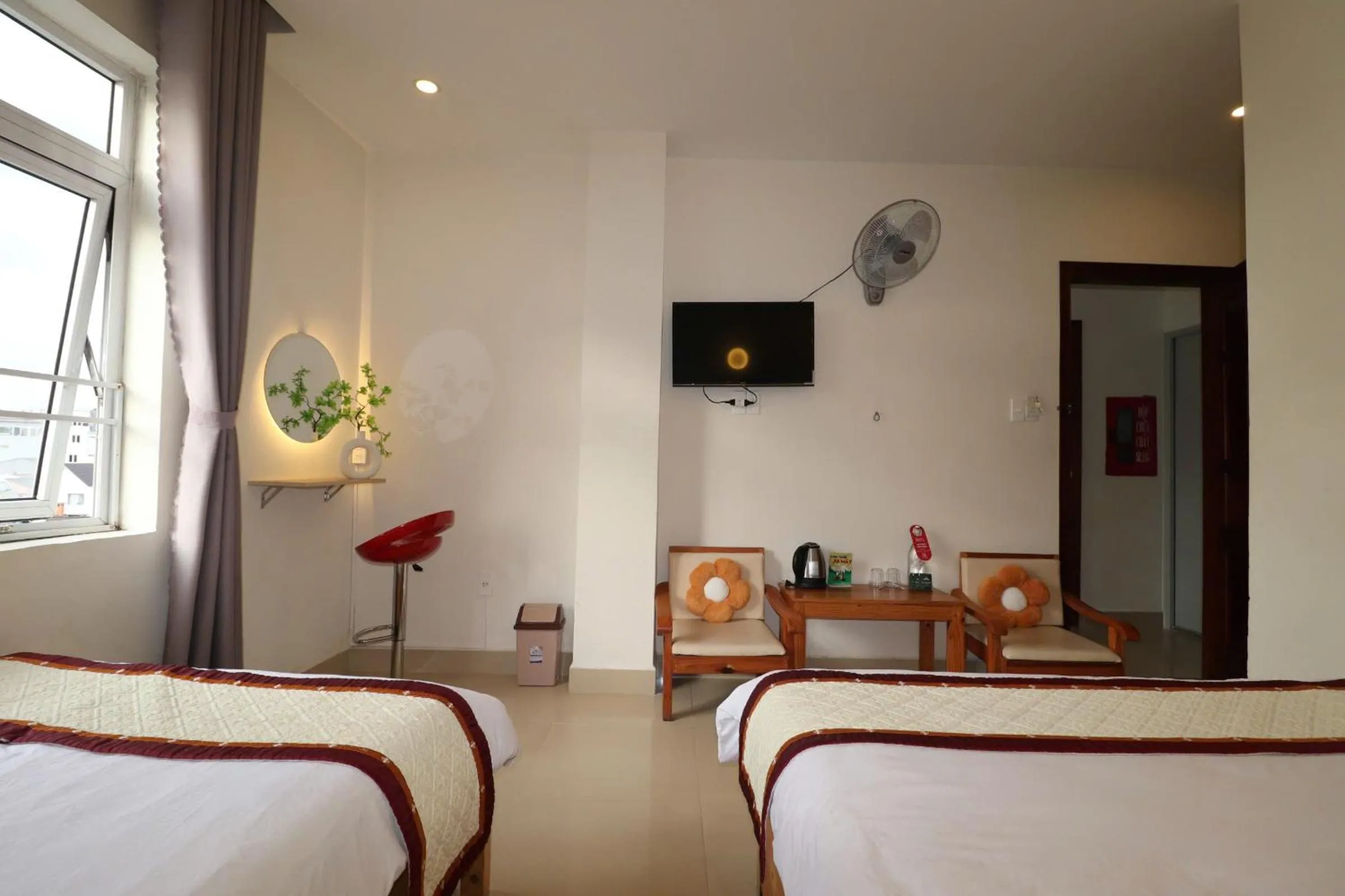 Bed in Mai Hoang Da Lat Hotel