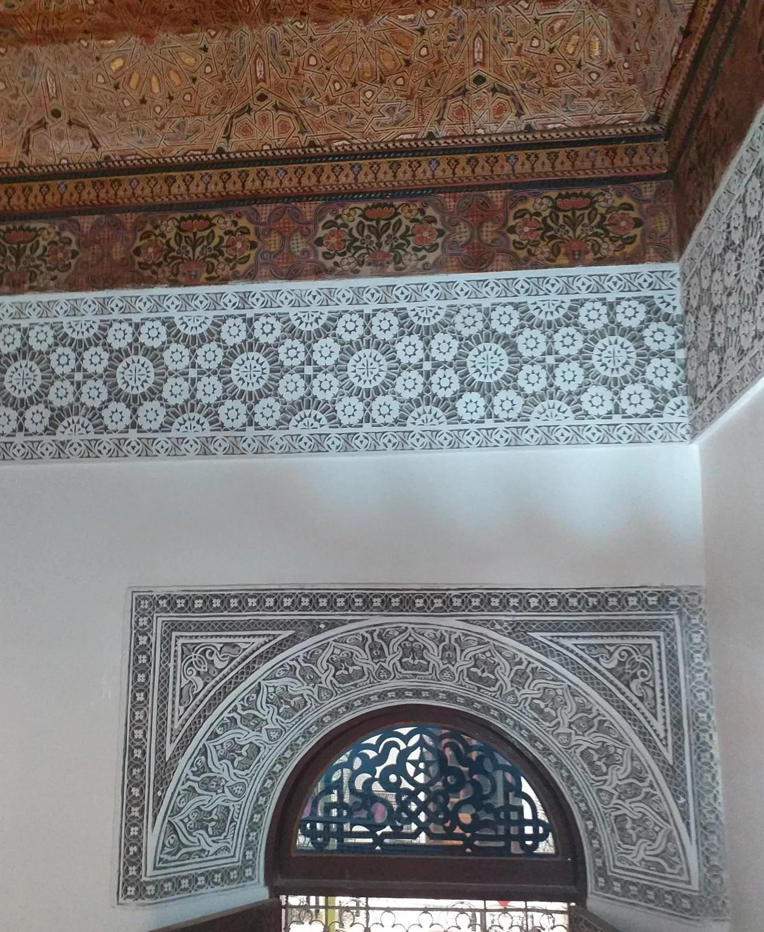 Decorative detail in Riad Sheryne Fes