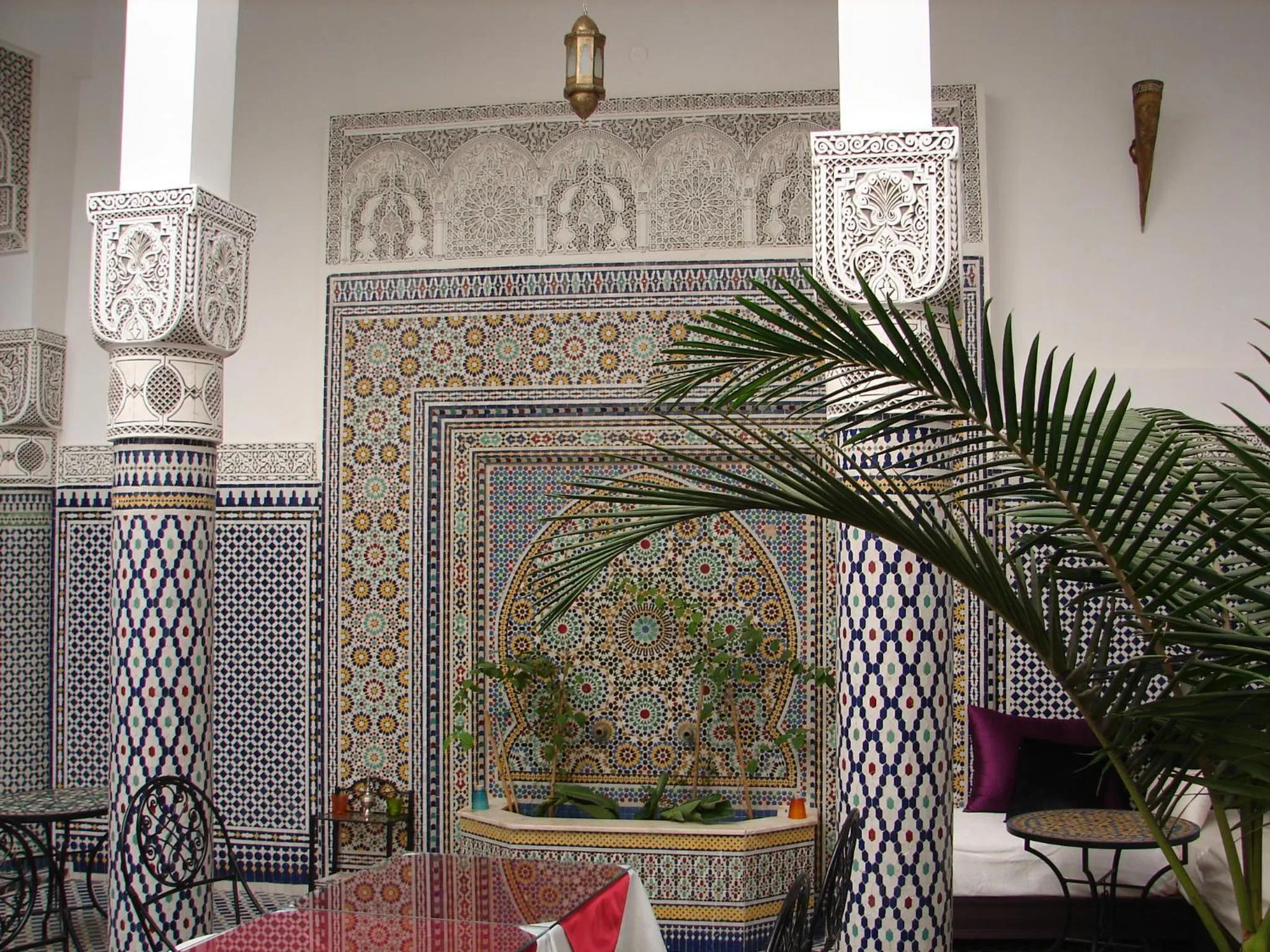 Decorative detail in Riad Sheryne Fes