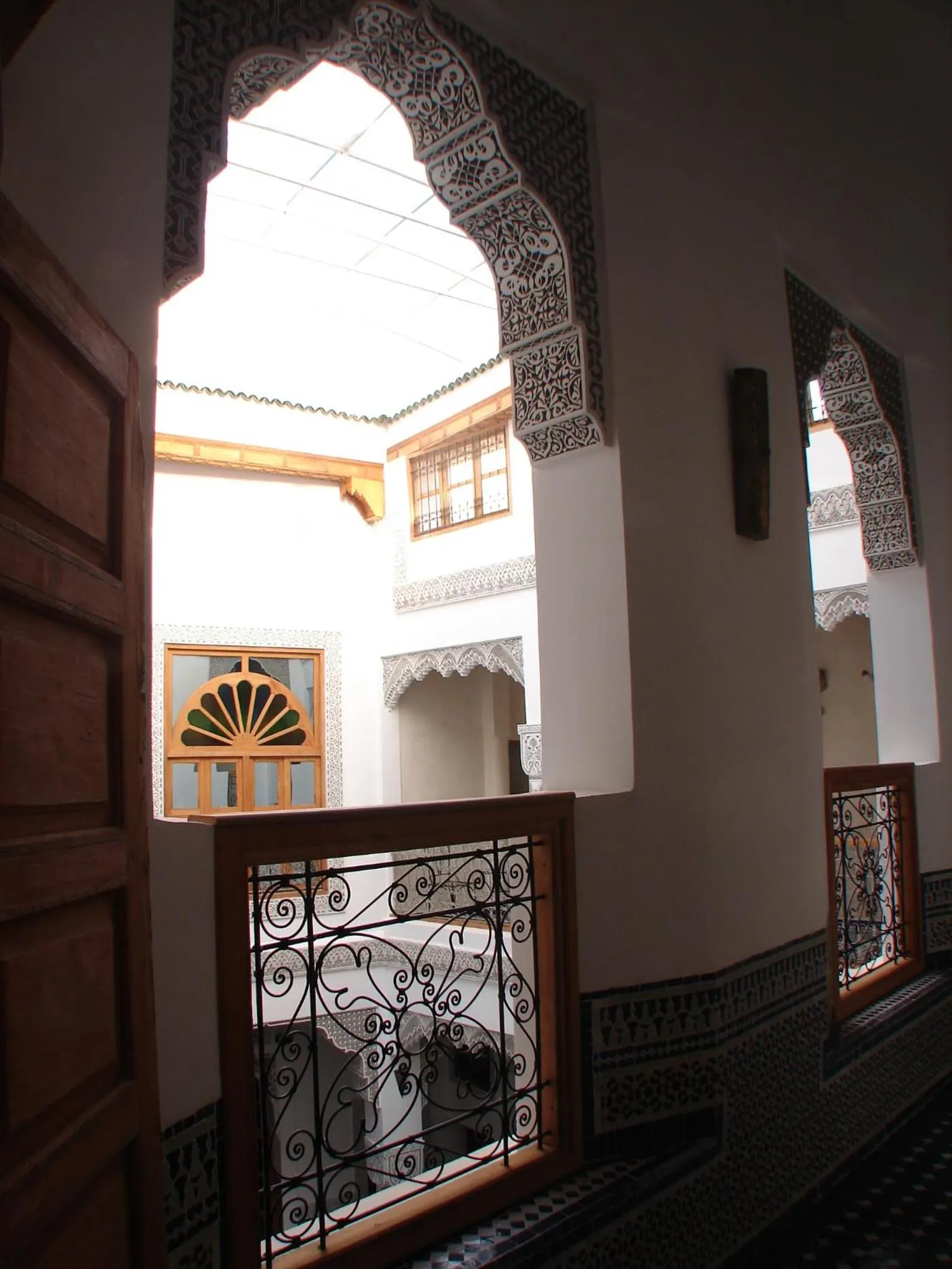 Inner courtyard view in Riad Sheryne Fes