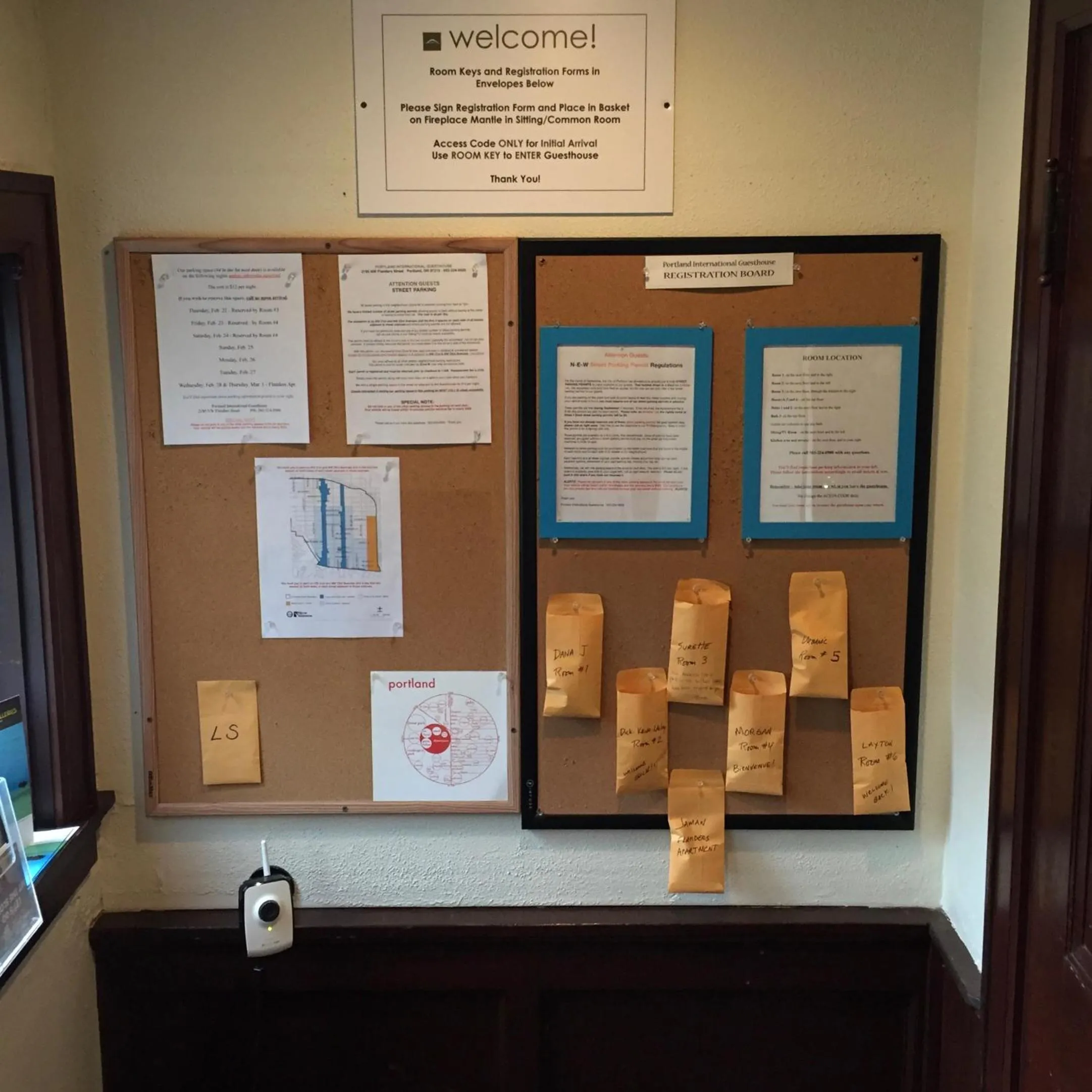 Lobby or reception in Portland International Guesthouse