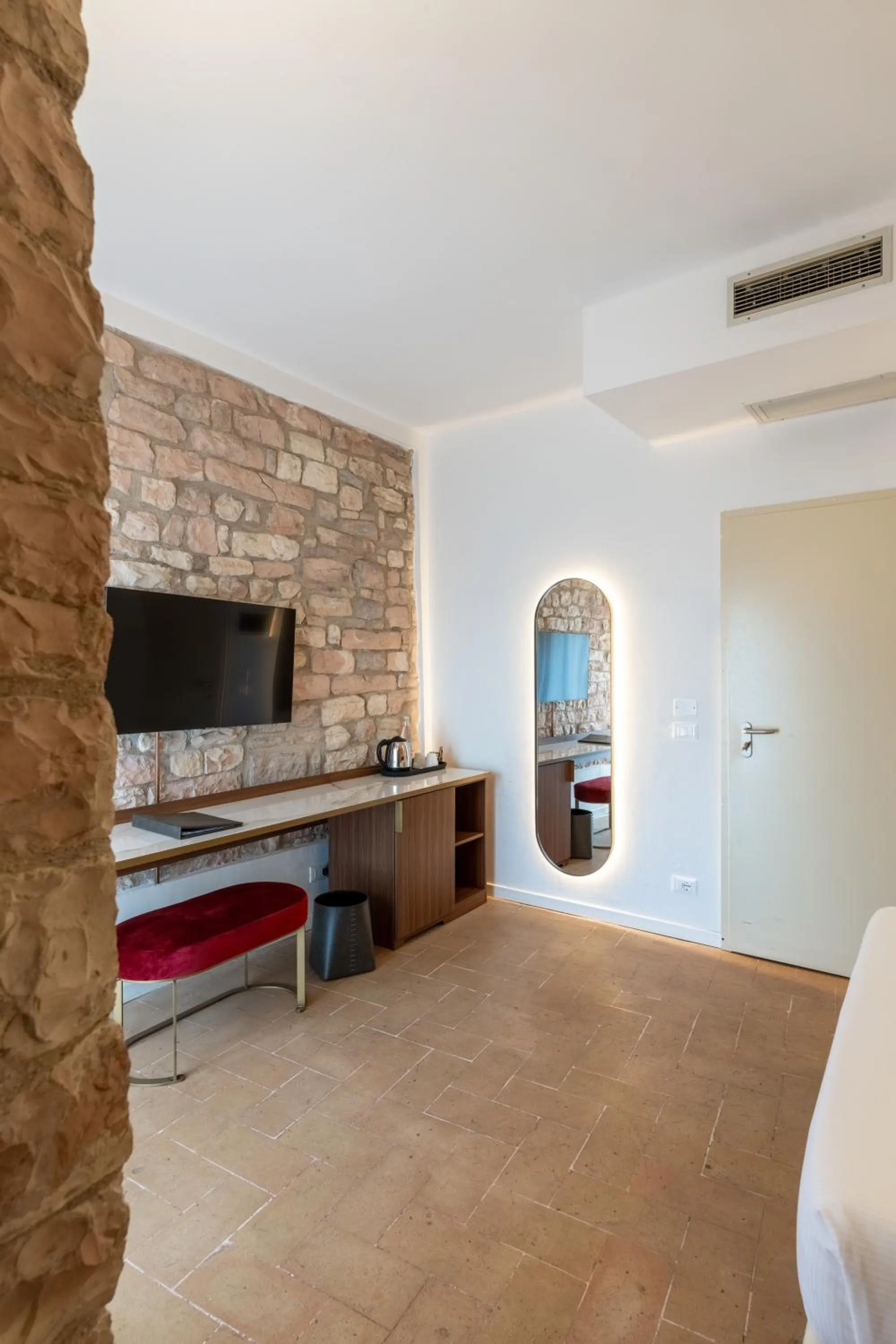 Bed in Giotto Hotel & Spa