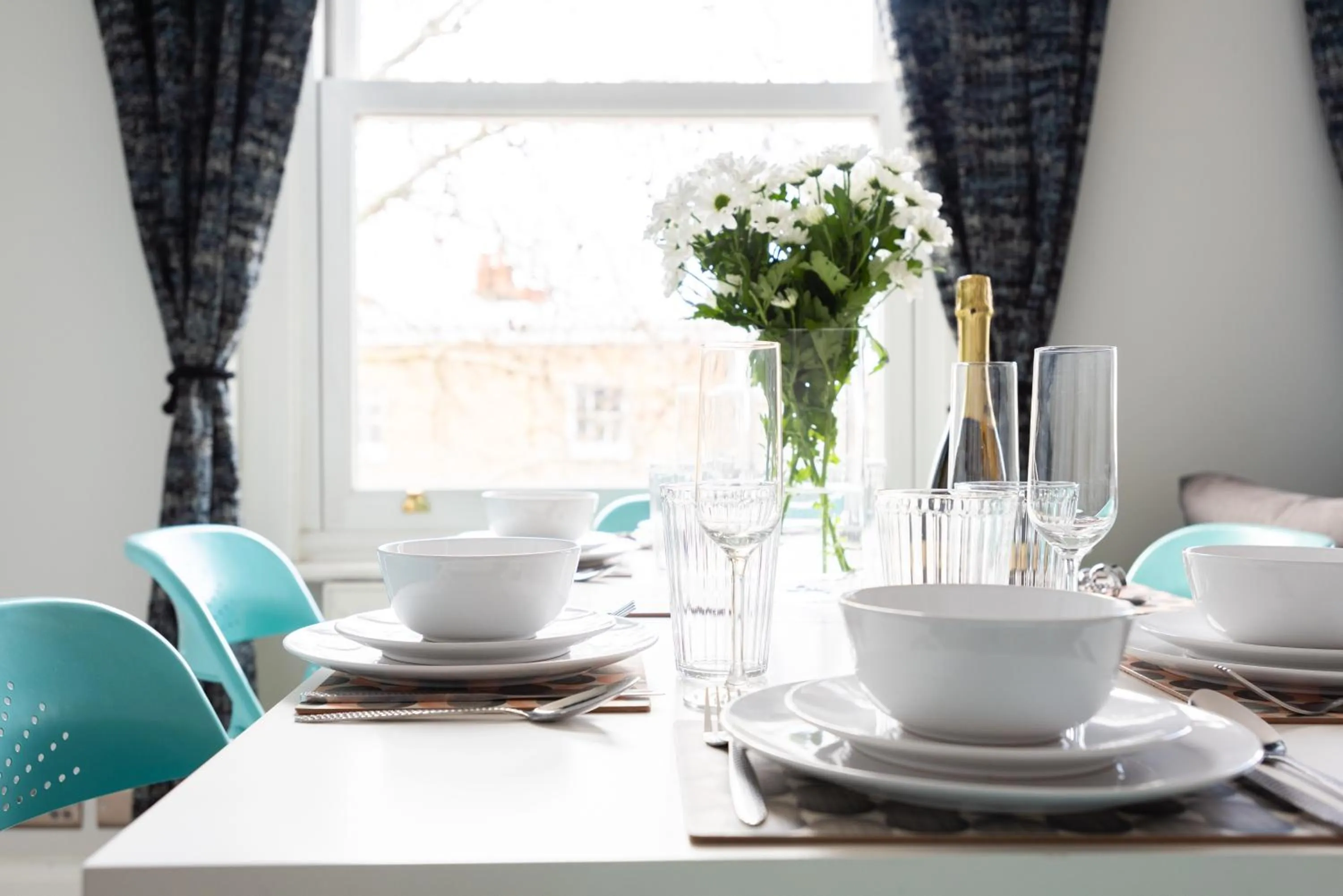 Dining area in The Love Walk Apartments
