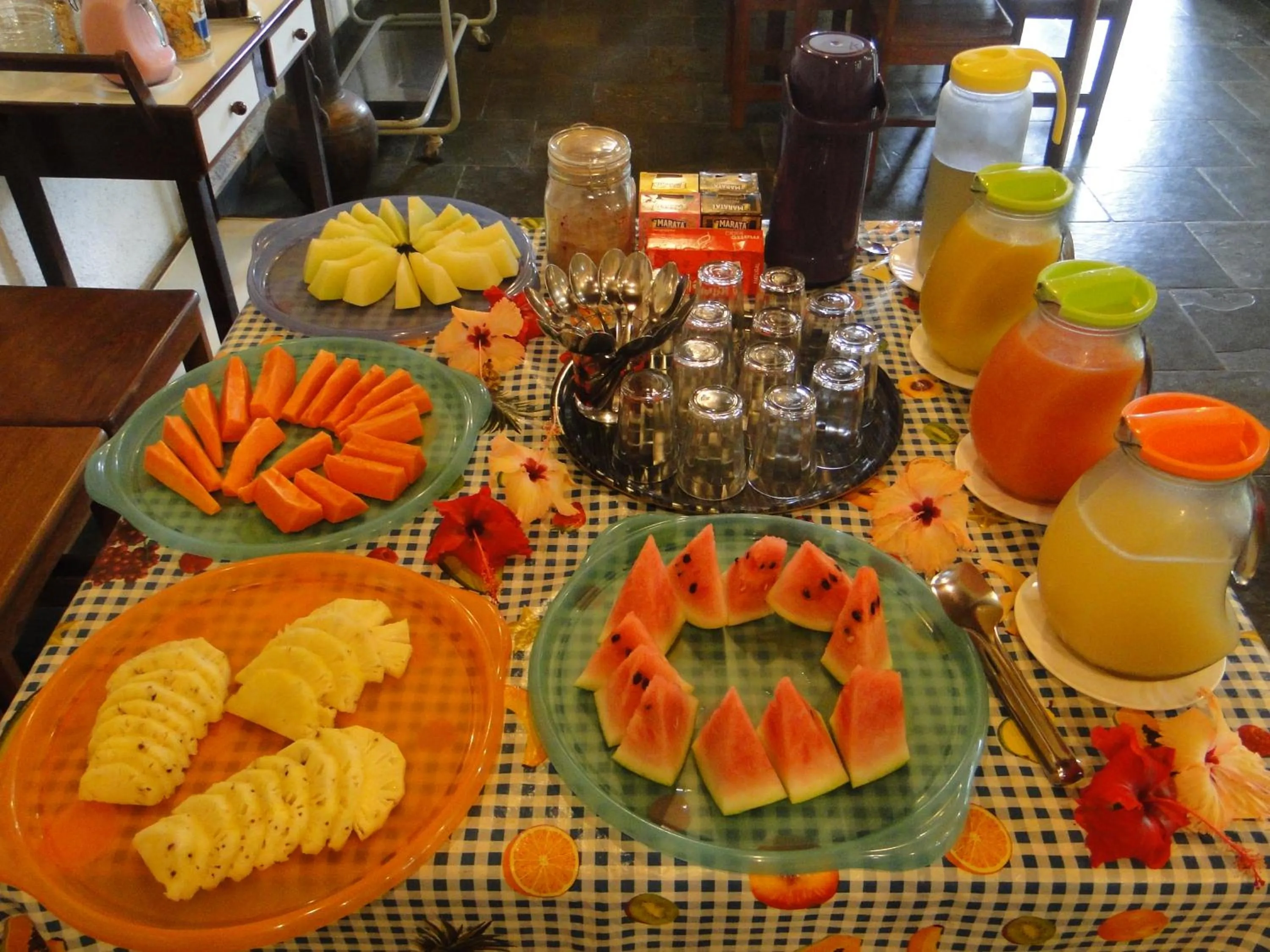 Food close-up in Hotel Pousada Arco Iris