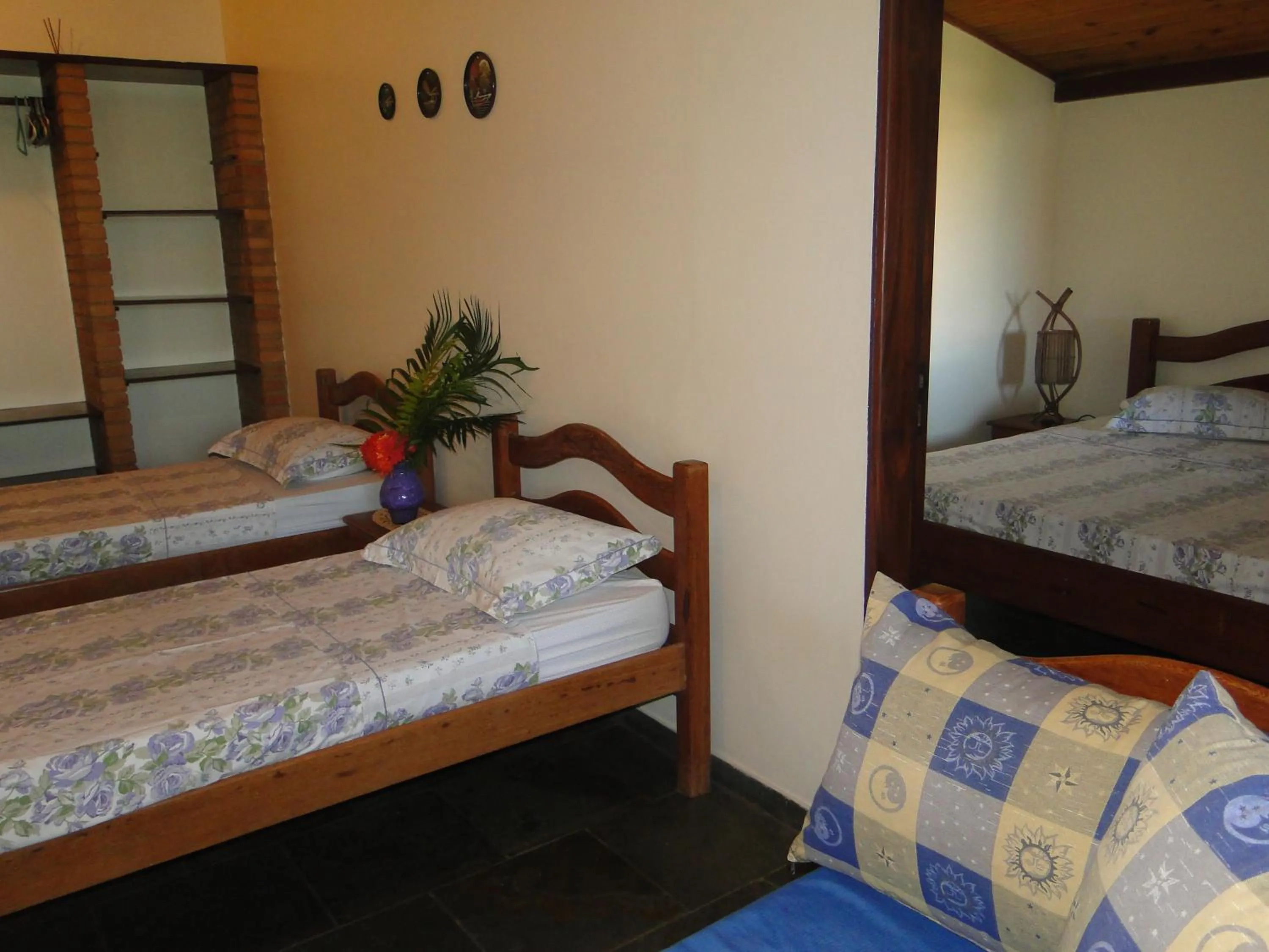 Bed in Hotel Pousada Arco Iris