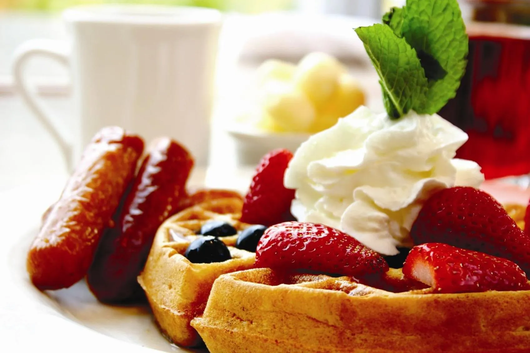 American breakfast in Perry Hotel