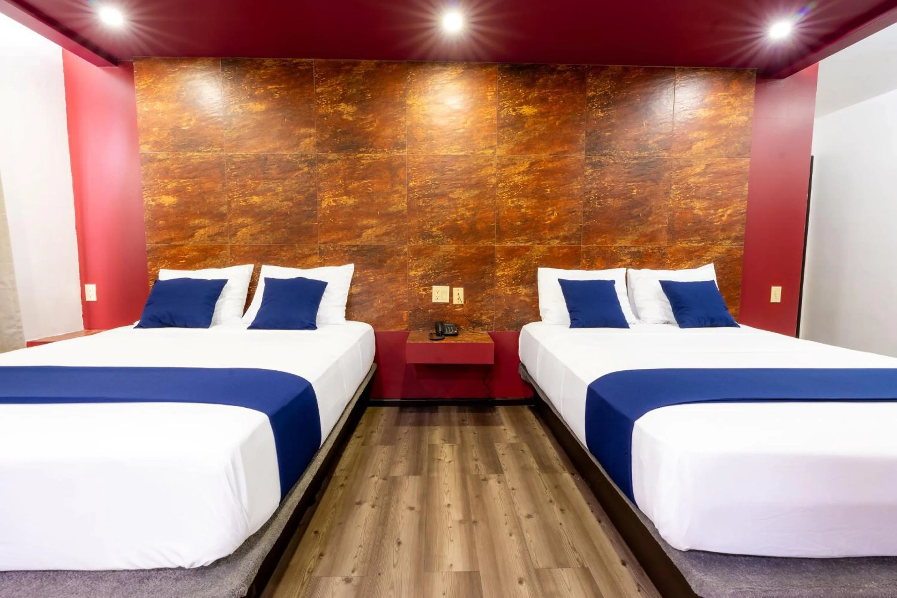 Bed in Hotel Rose Ensenada