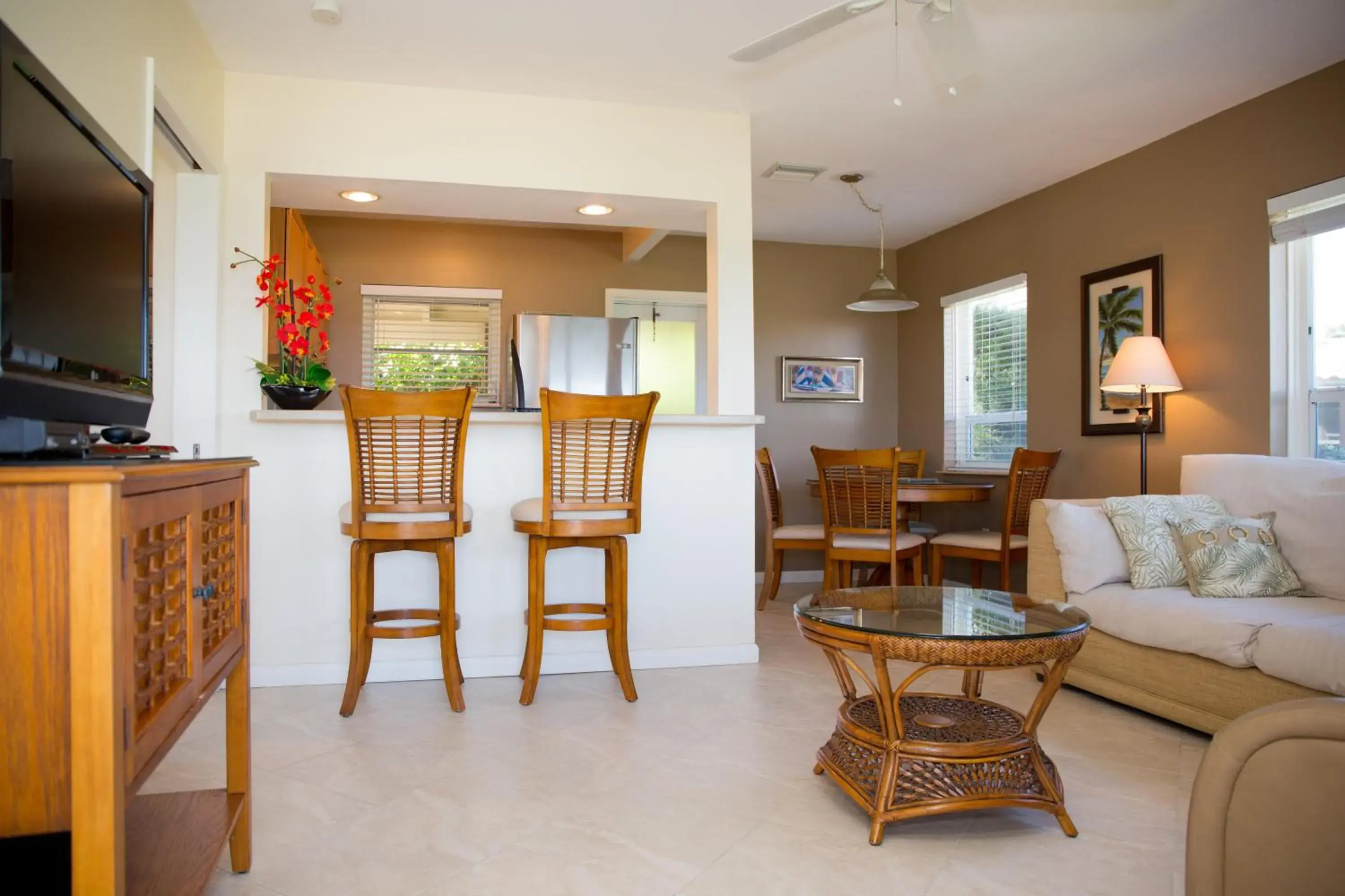 Living room in Royal Flamingo Villas