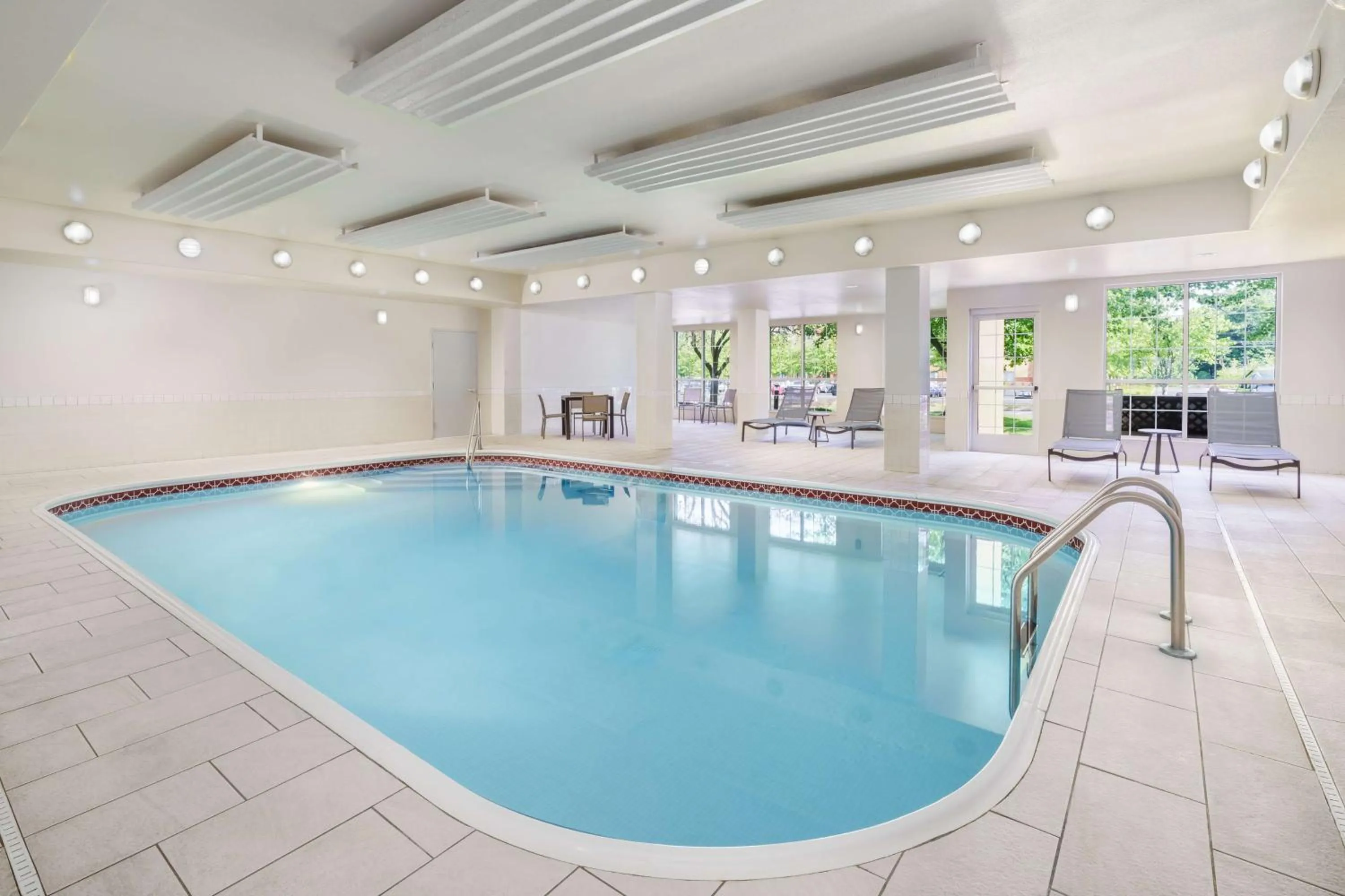 Pool view in Homewood Suites by Hilton Erie