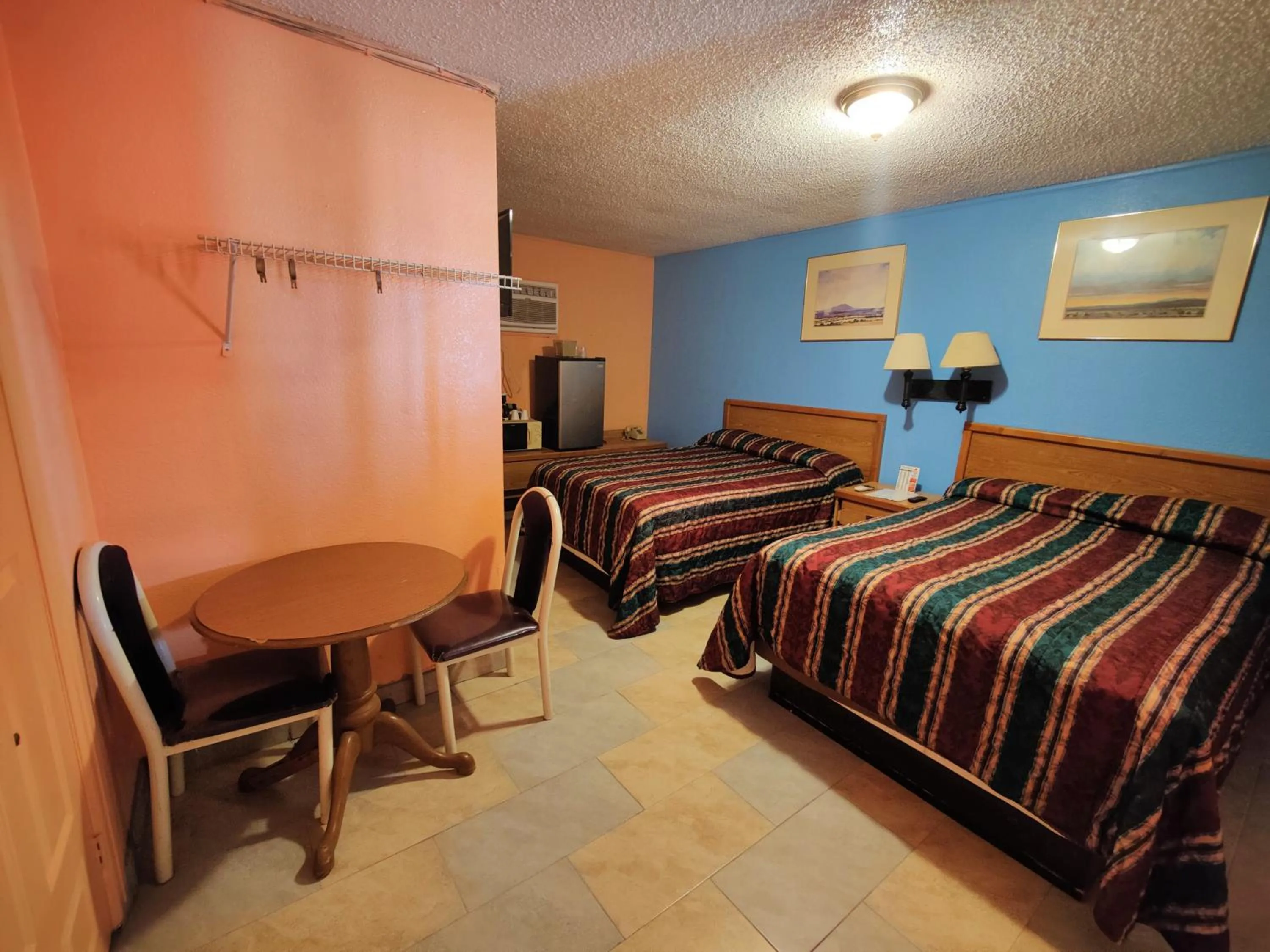 Bed in Western Motel