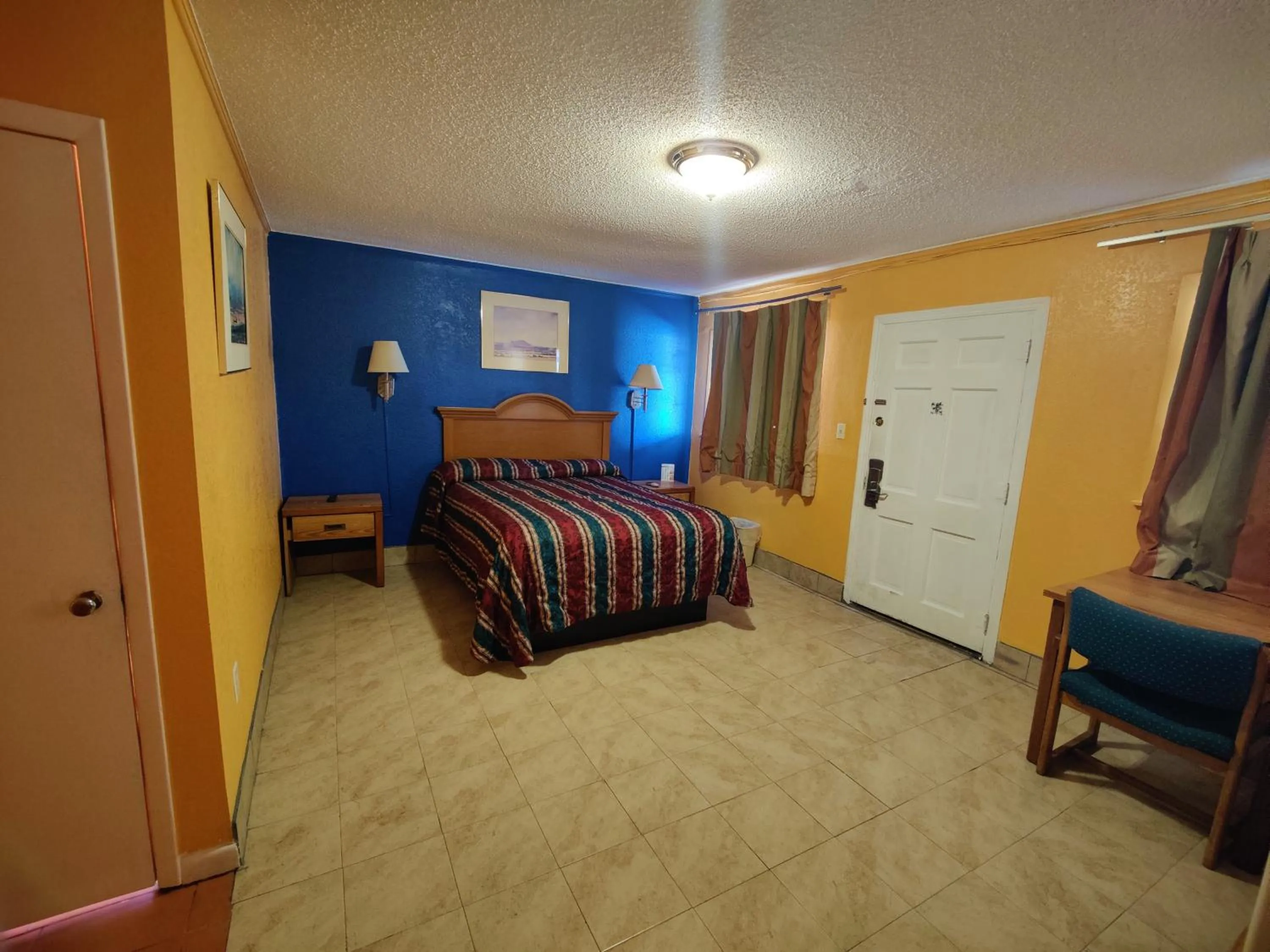 Bed in Western Motel