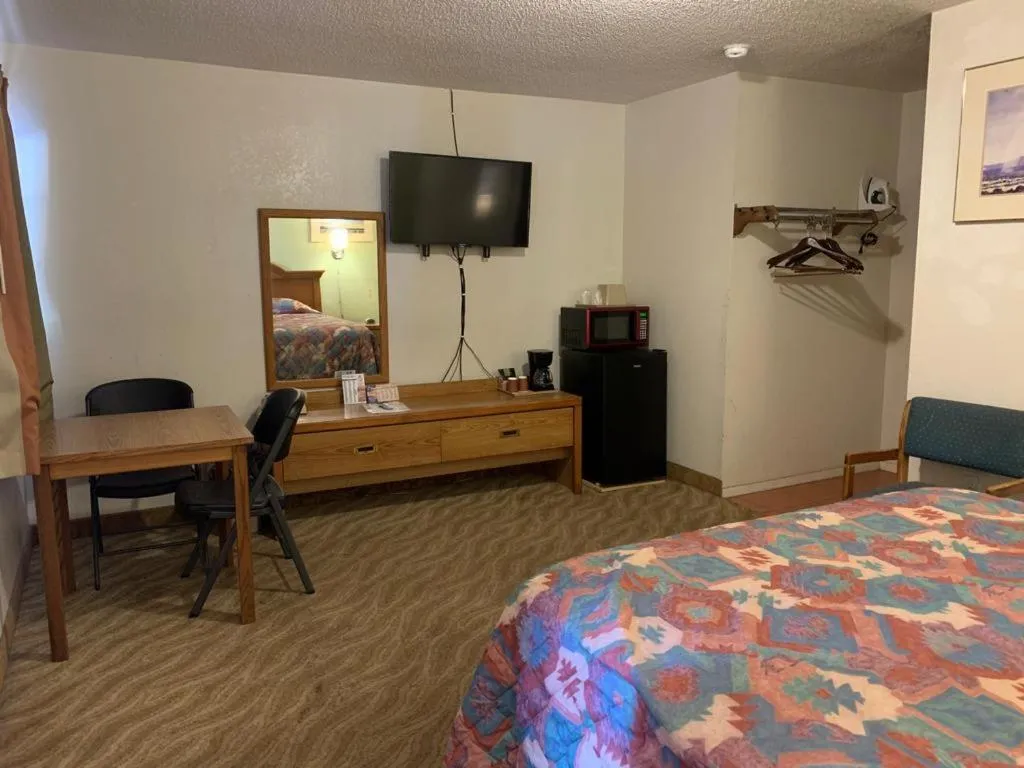 Bed in Western Motel