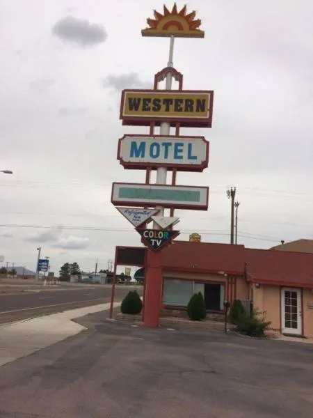 Property logo or sign in Western Motel