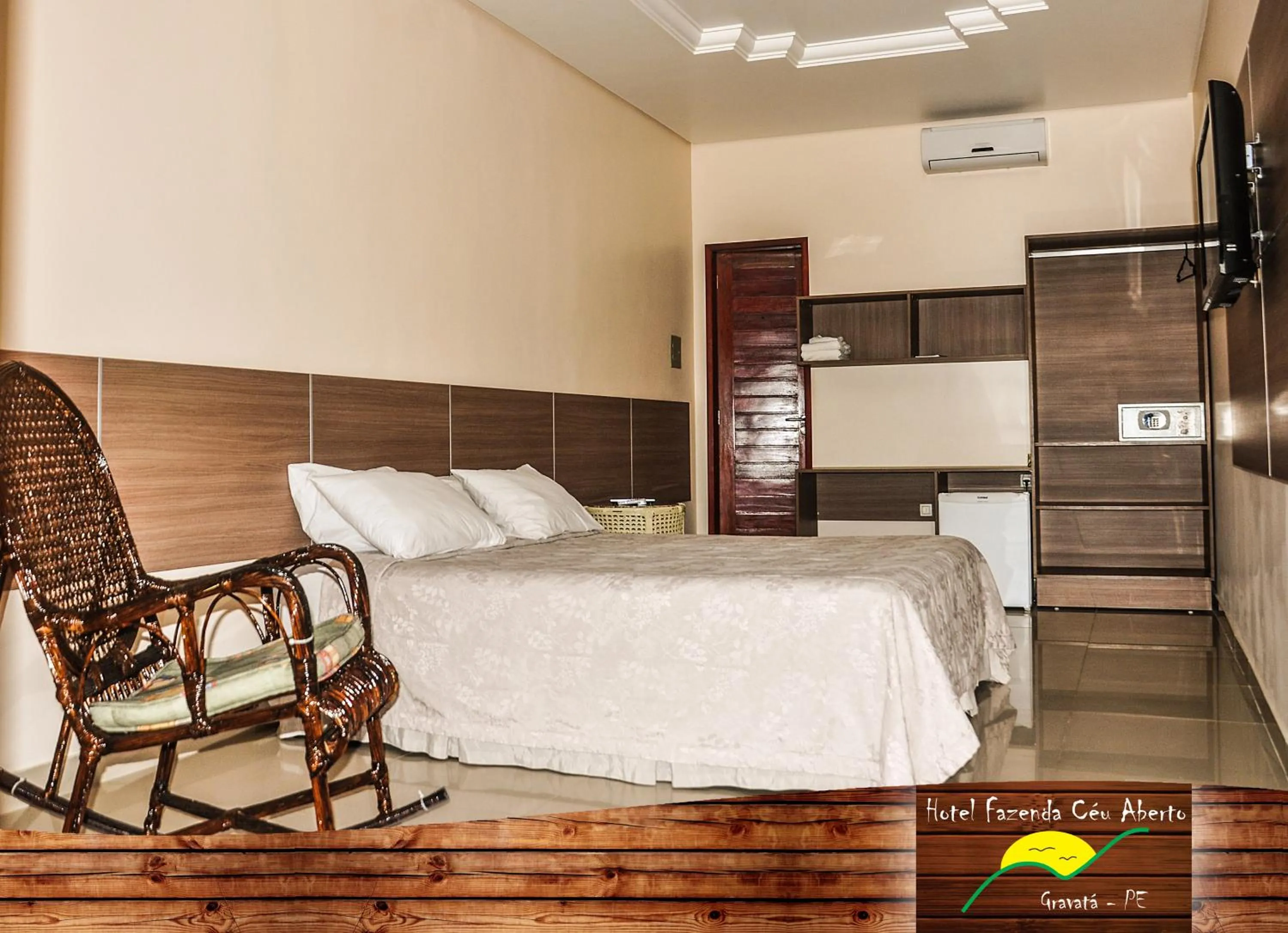 Bedroom, Bed in Hotel Fazenda Ceu Aberto