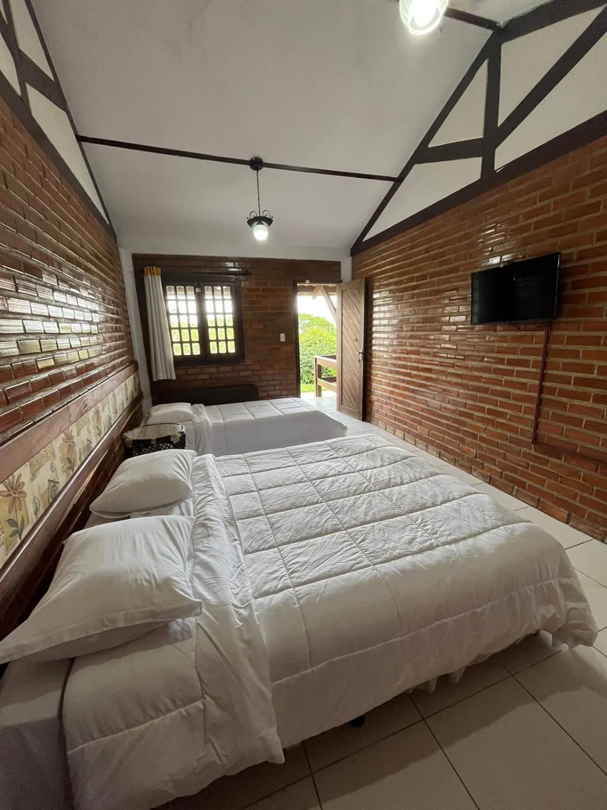 View (from property/room), Bed in Hotel Fazenda Ceu Aberto