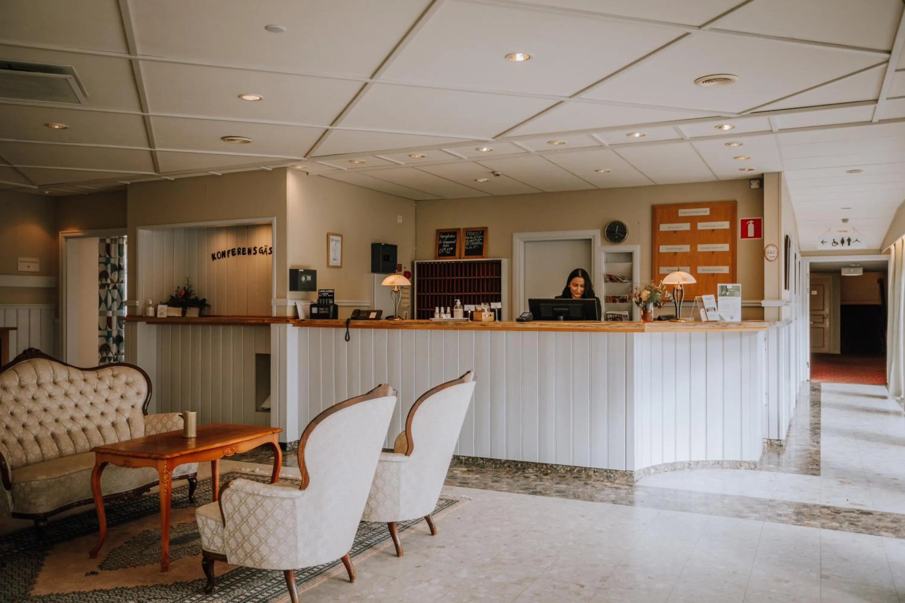 Lobby or reception in Ronnums Herrgård