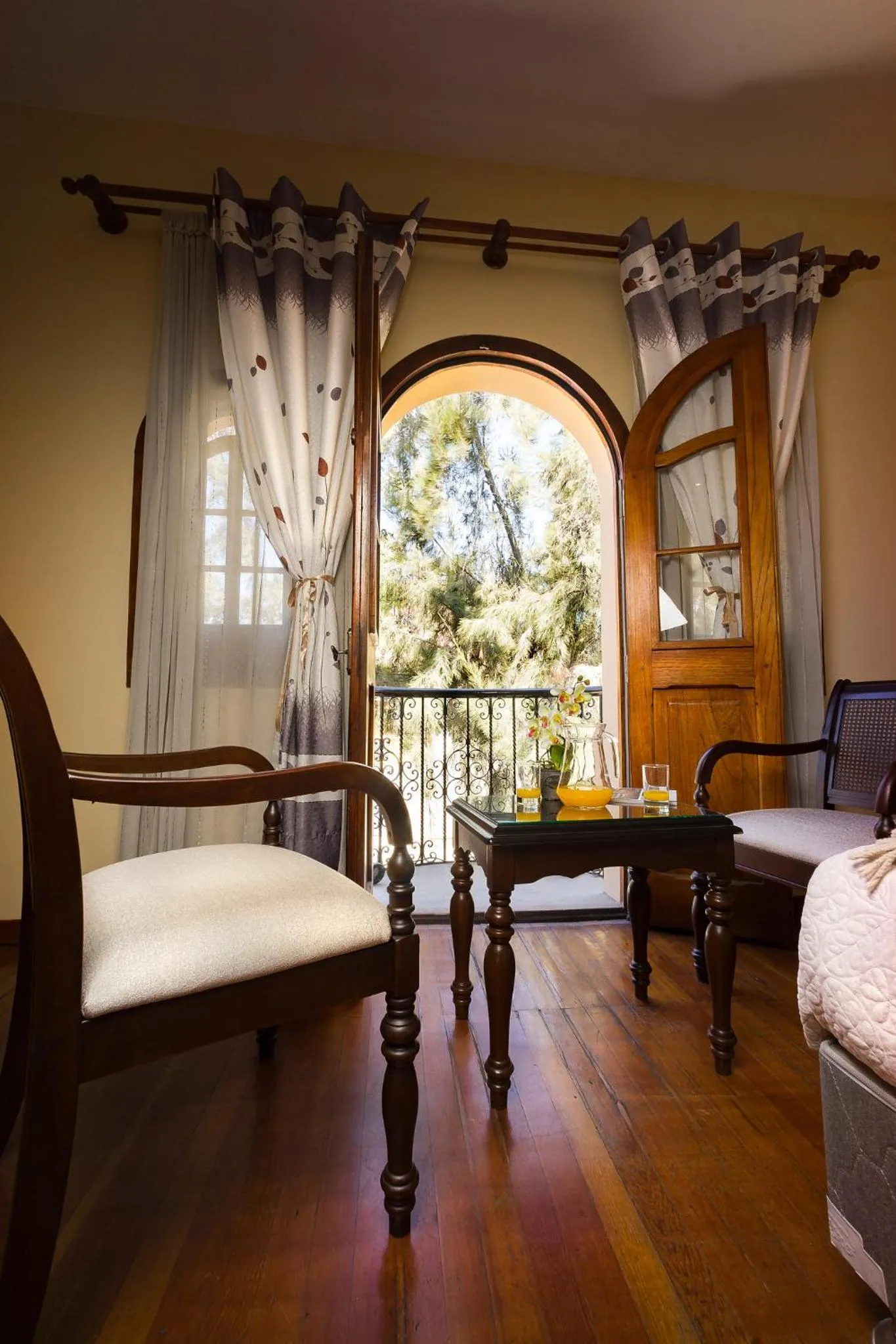 Balcony/Terrace, Bed in Hotel Arequipa Vive