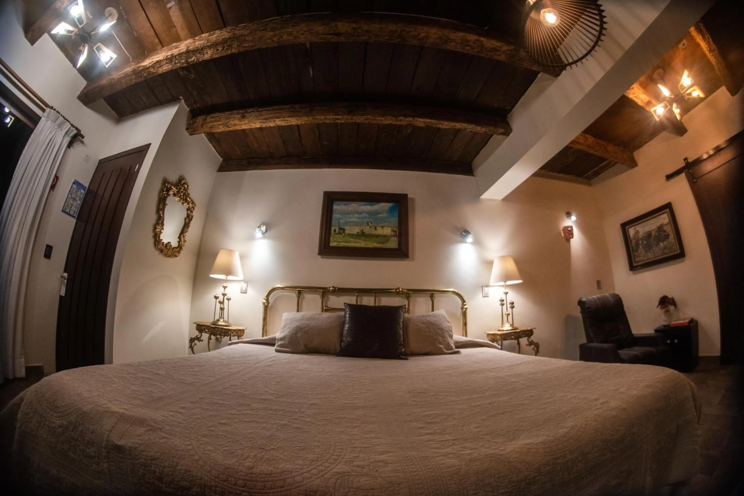 Bed in Posada de la Virgen