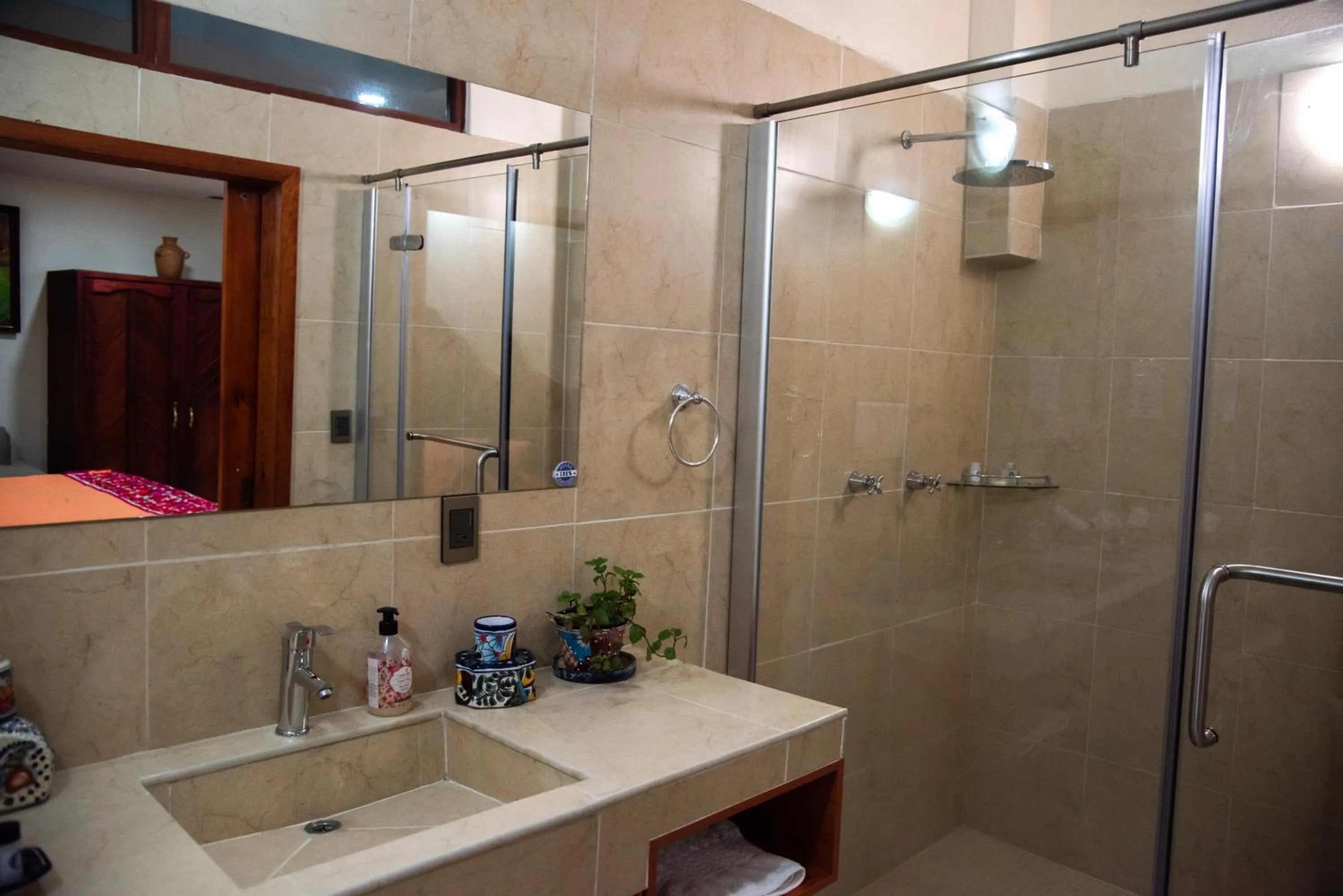 Bathroom in Posada de la Virgen