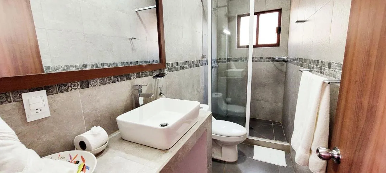 Bathroom in Posada de la Virgen
