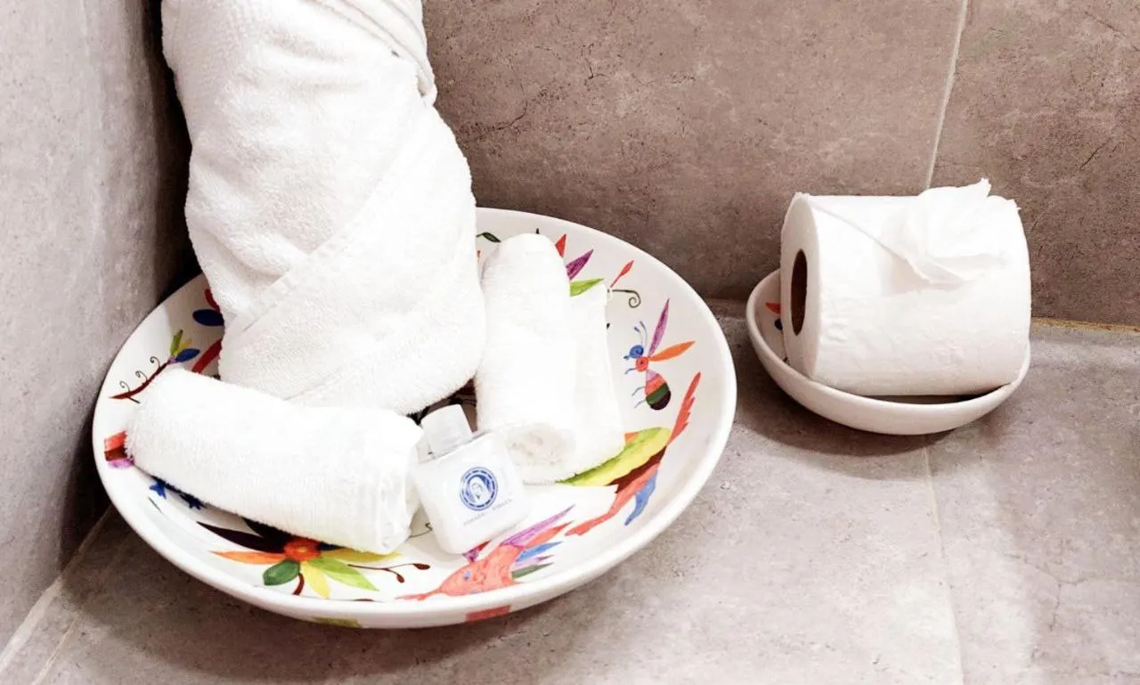 Bathroom in Posada de la Virgen