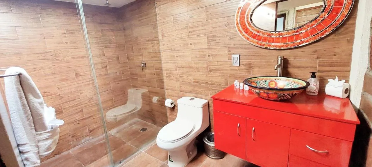 Bathroom in Posada de la Virgen