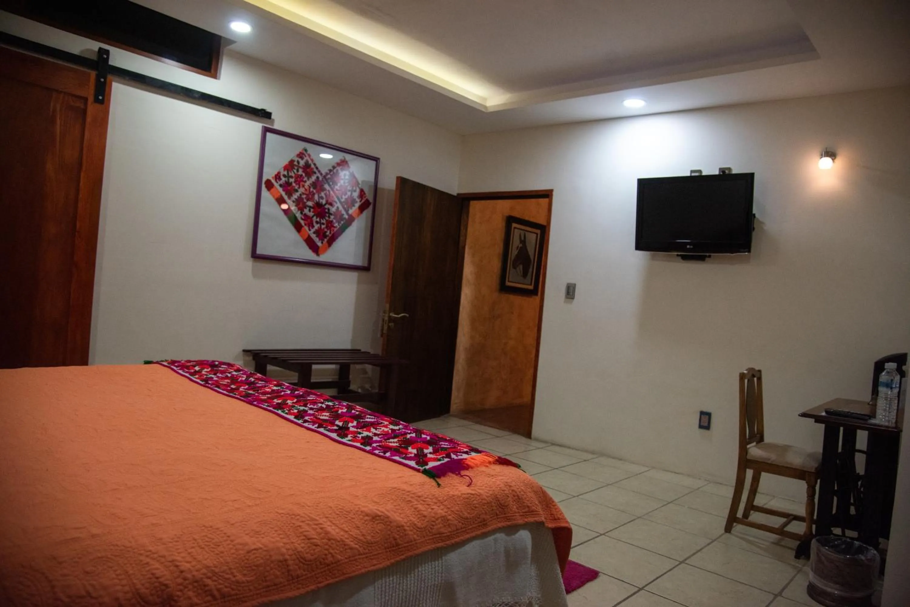 Bed in Posada de la Virgen