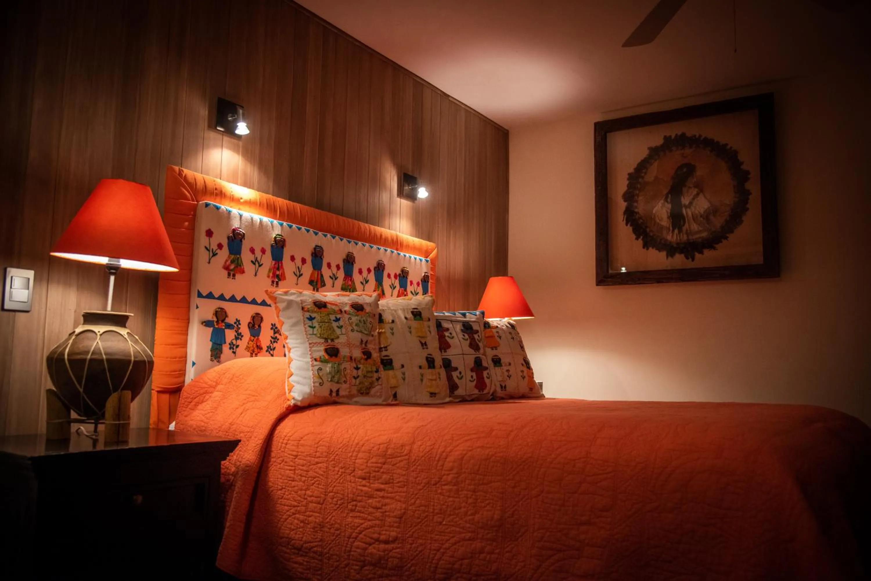 Bed in Posada de la Virgen